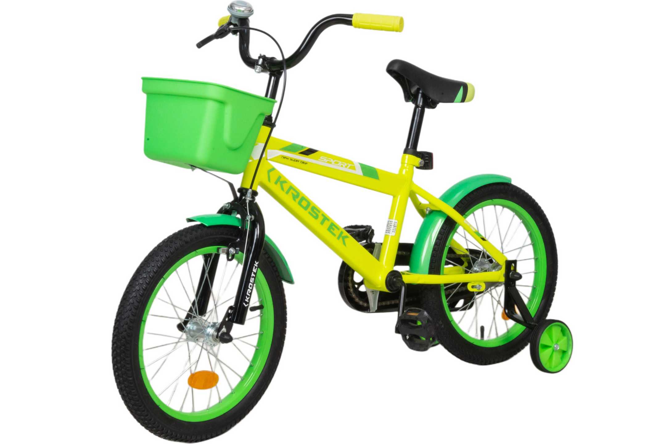 Велосипед 16" KROSTEK RALLY (желтый)