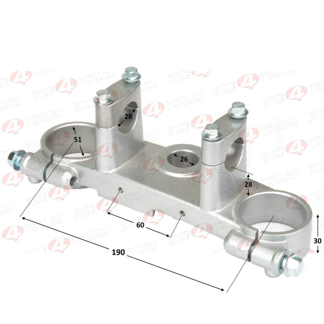 Траверса верхняя XR250 LITE 51ММ