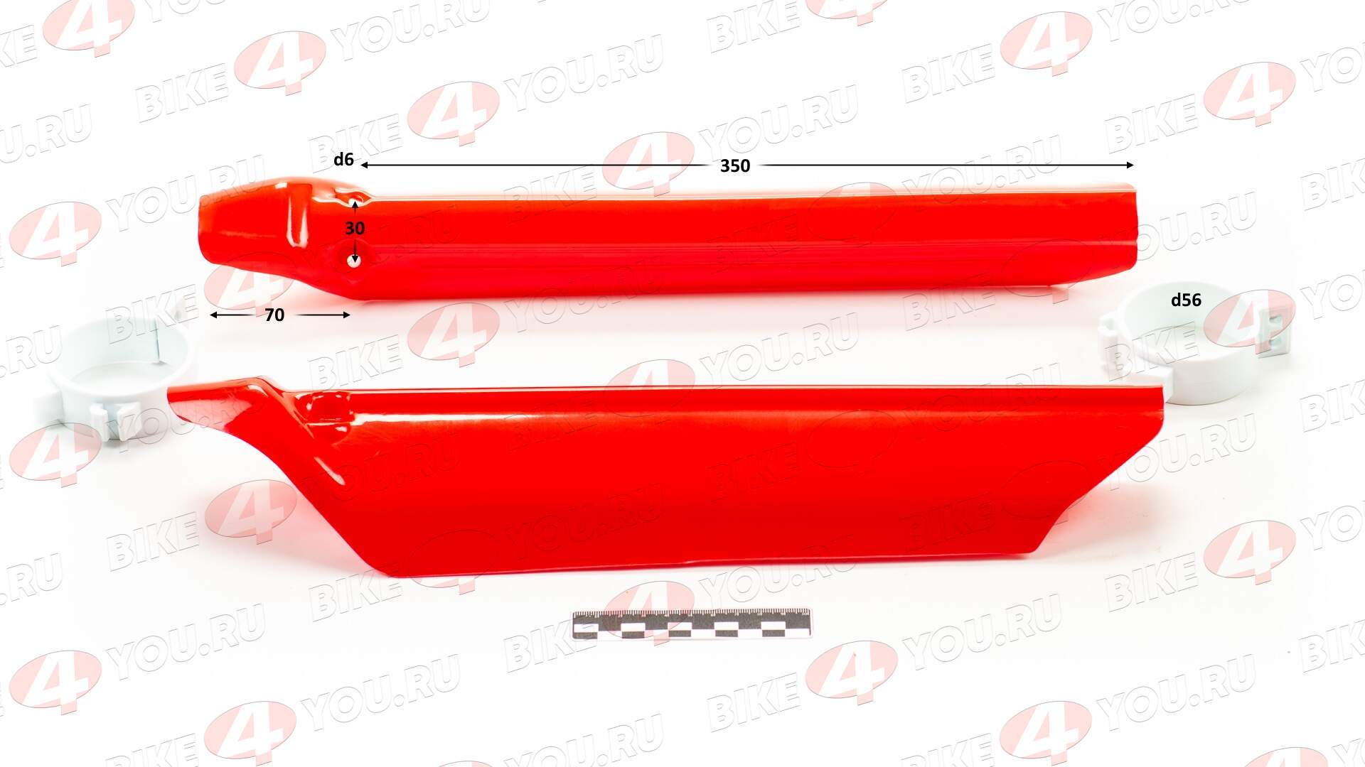 Защита перьев №1 420 мм красная