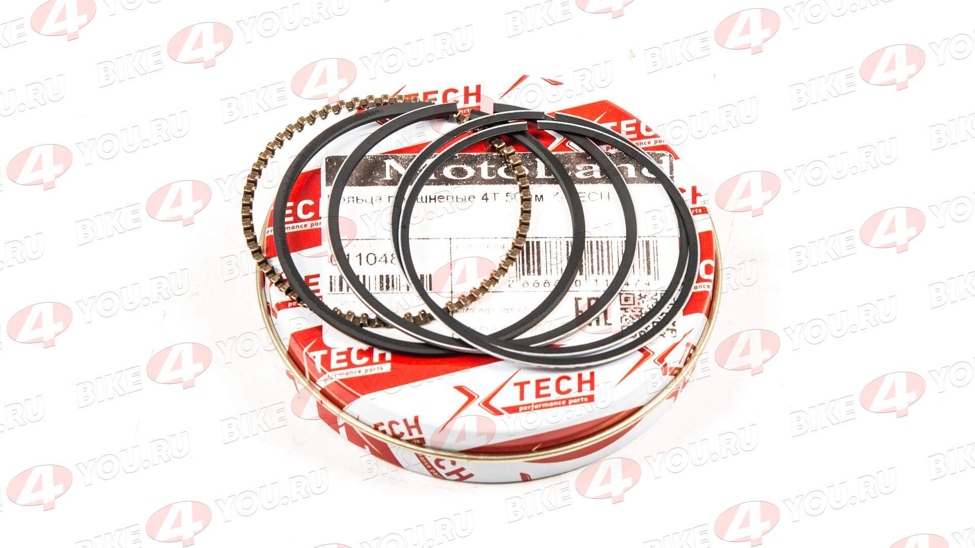 Кольца поршневые 147FMH 100см3 4T d=50mm X-TECH