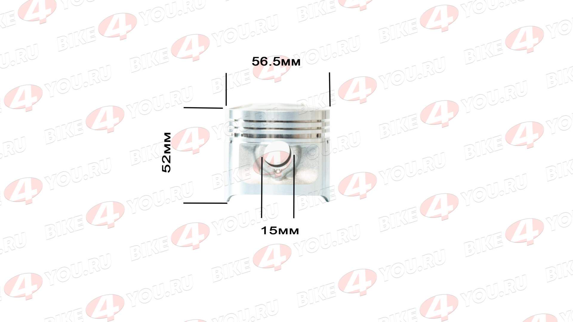 Поршень в сборе 156FMI (CG125D) d=56,5mm 
