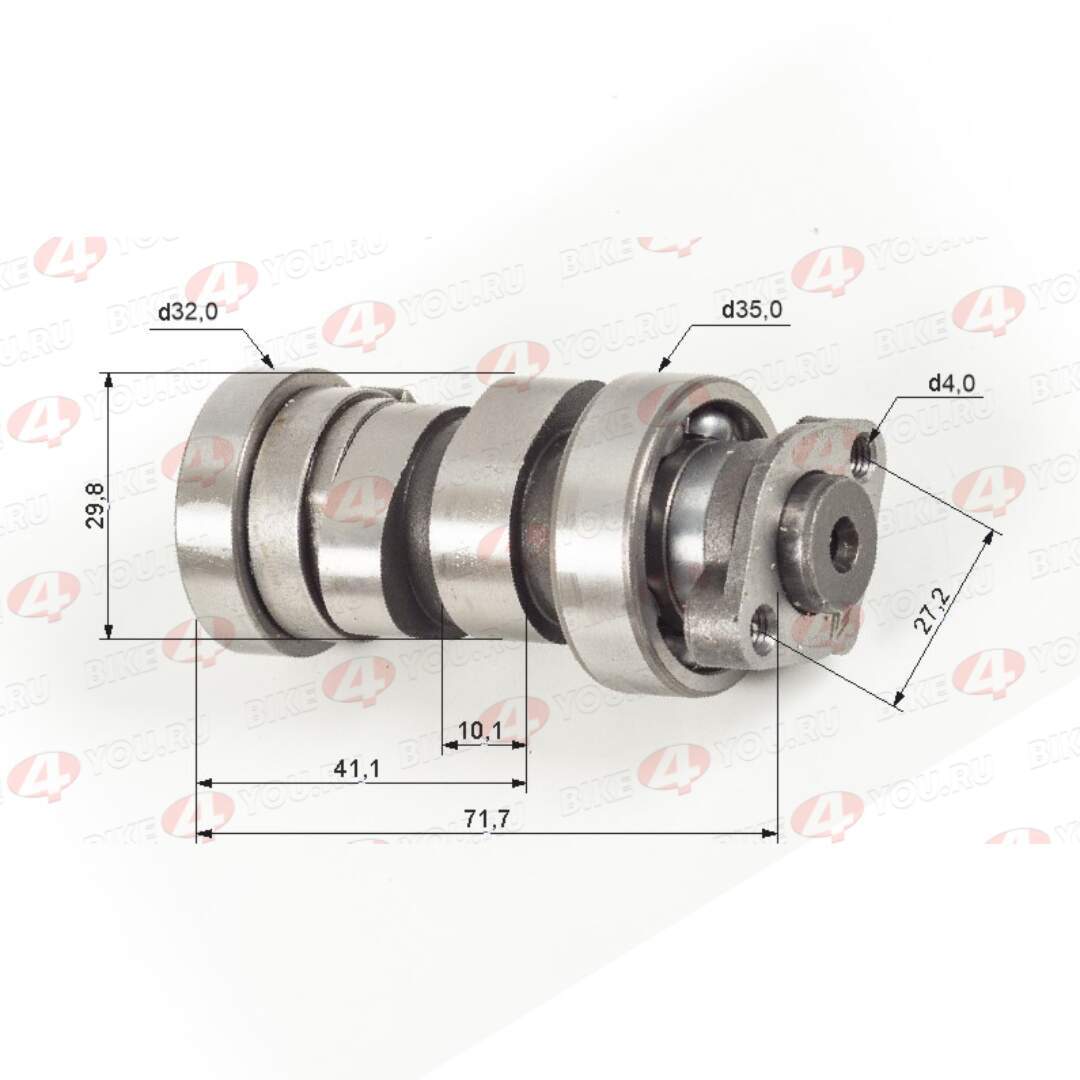 Распредвал 161QMK 200см3 с реверсом