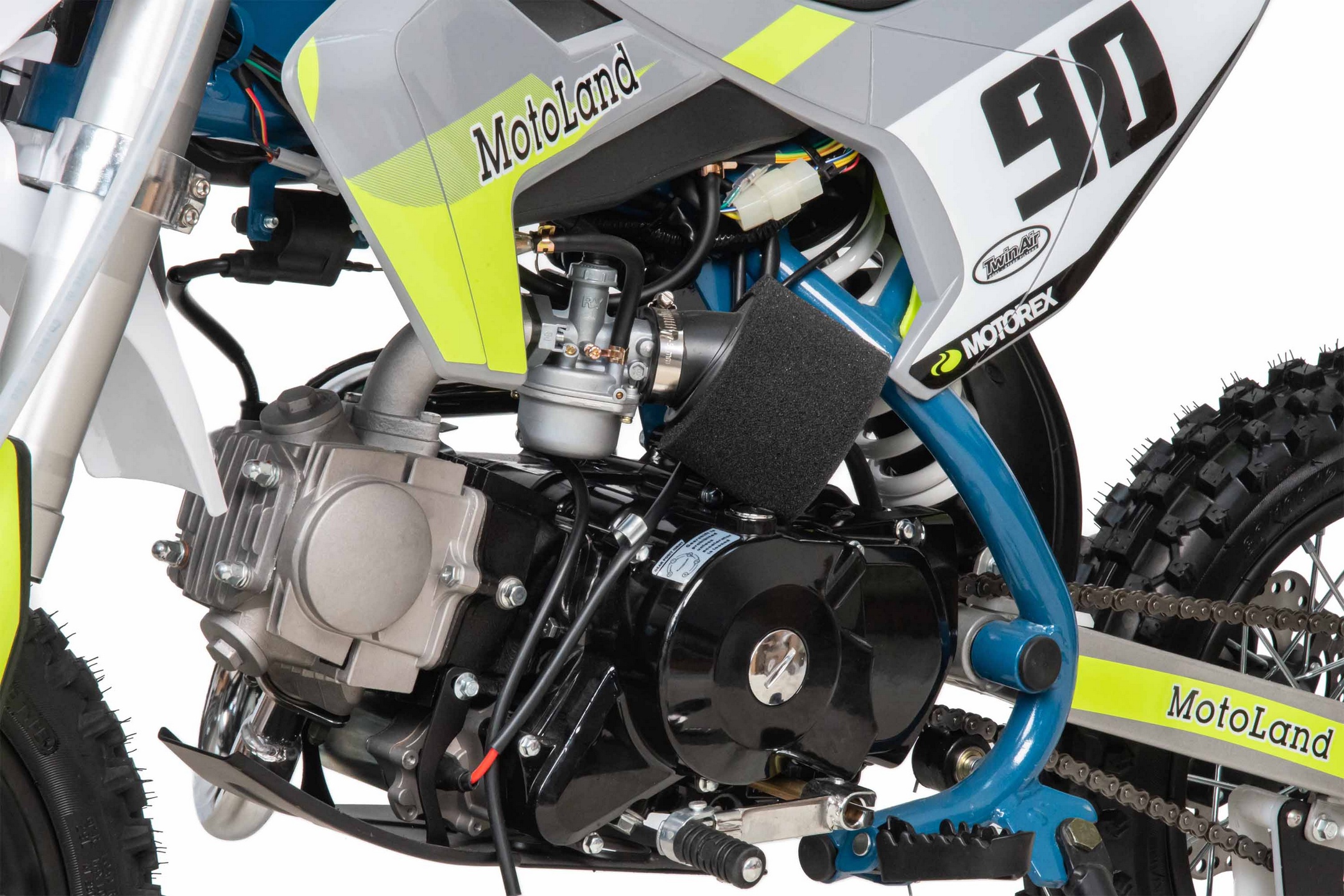 Питбайк  Motoland TCX125 E 14/12 +фара зеленый