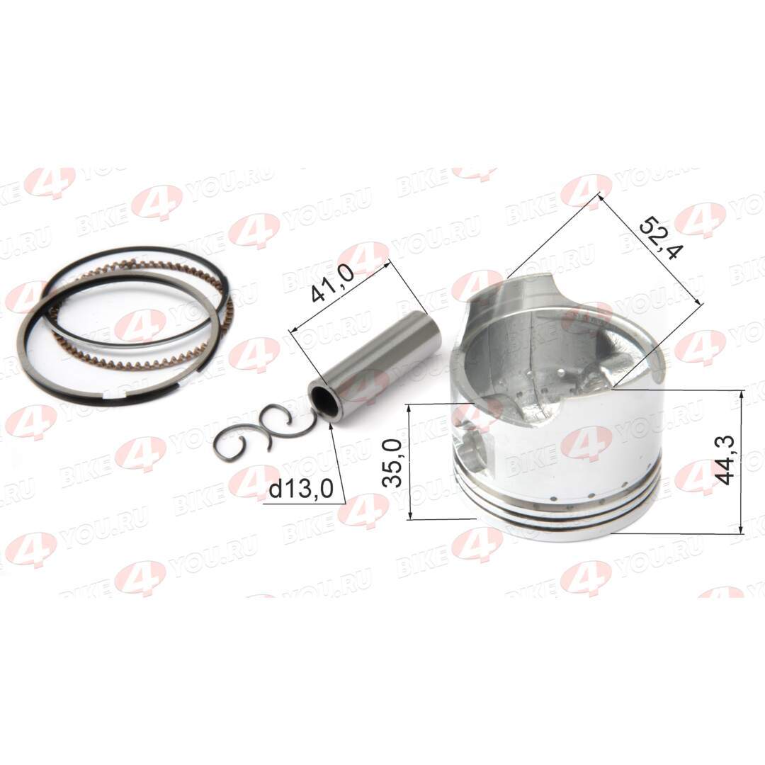Поршень в сборе 152FMI 125см3 (52,4*49,5) 