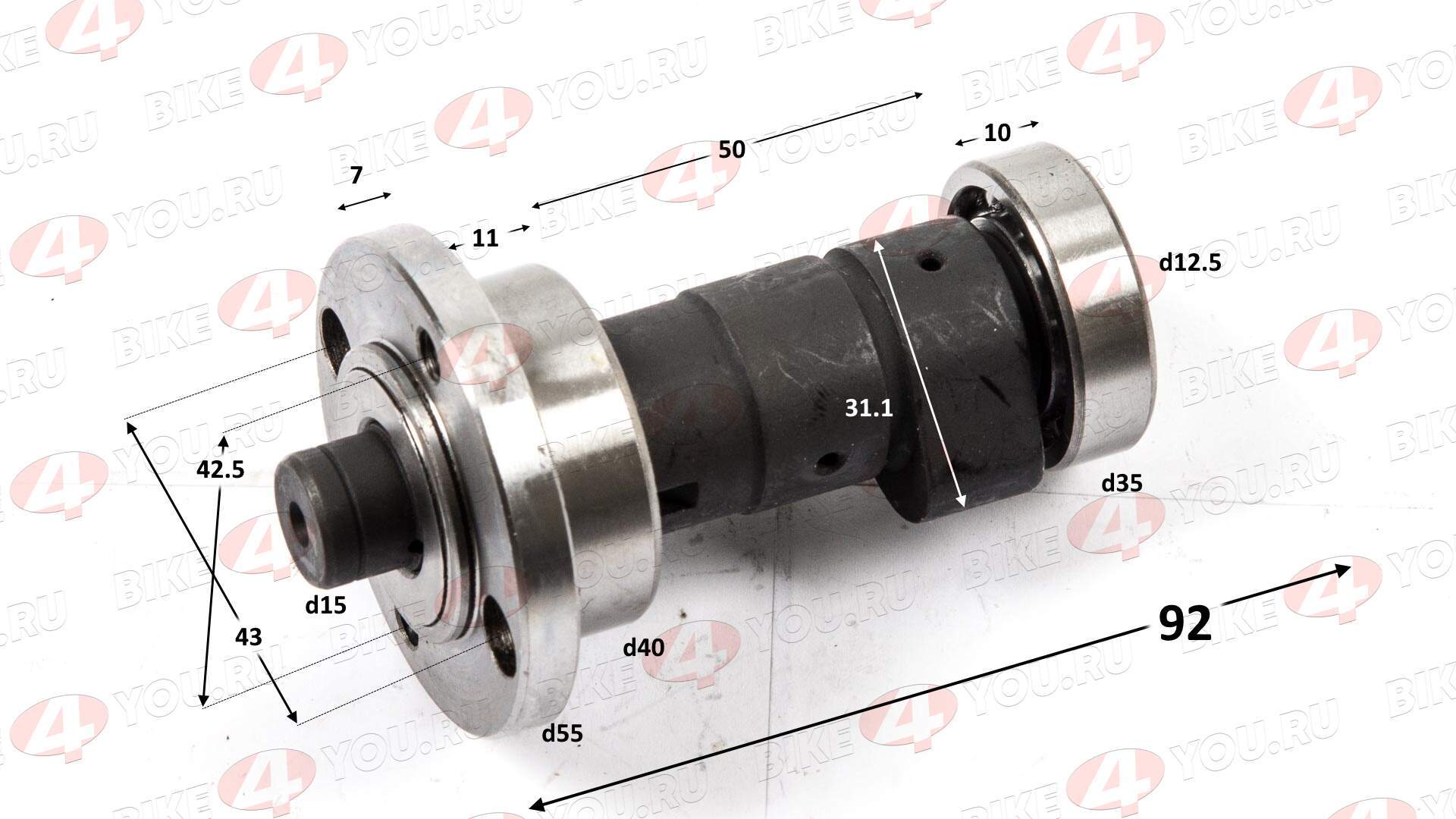 Распредвал верхний 165FMM (CBB250) 165FMM (CB250D-G) OIL COOLED