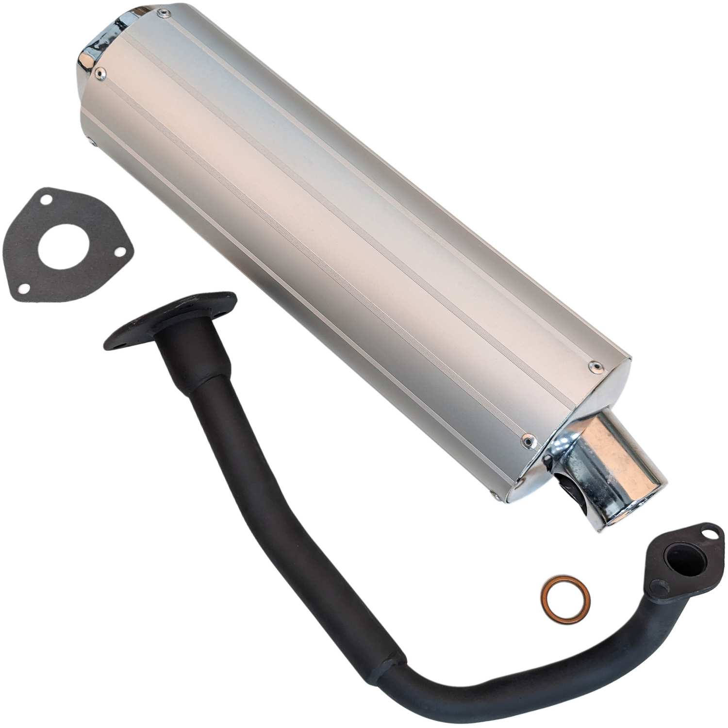 Глушитель (12") с коленом 139QMB 50/80см3