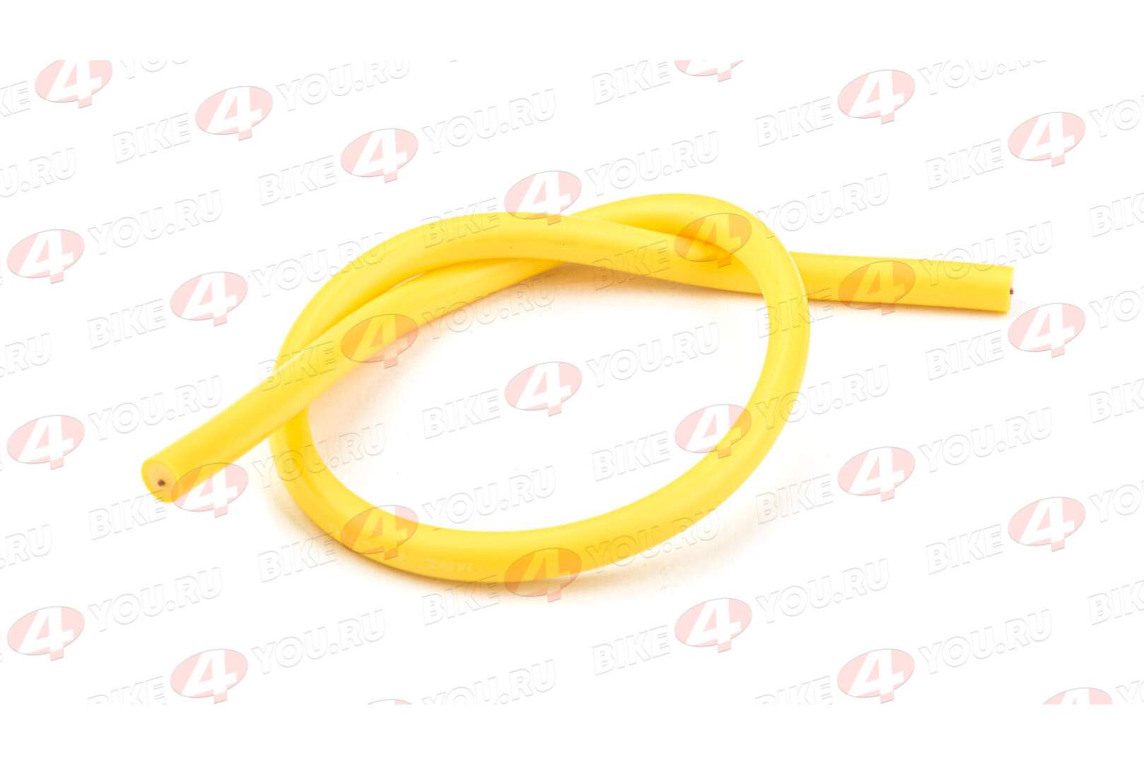 Провод высоковольтный силиконовый (желтый) 450 mm.