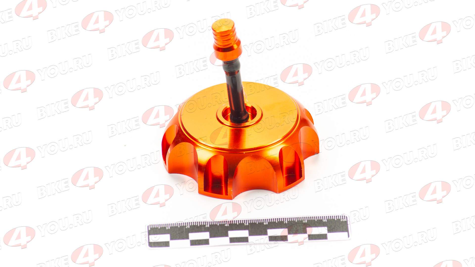 Пробка бензобака кросс CNC оранжевая