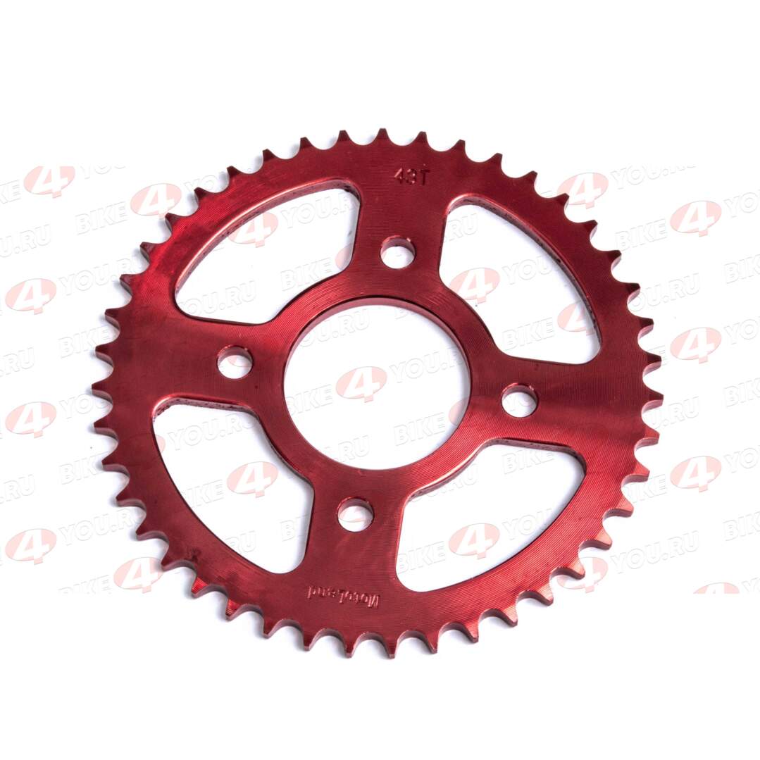 Венец, звезда ведомая (428-43) CG/CB 4х90х58 красная