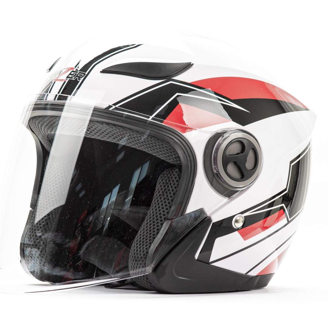 Шлем мото открытый HIZER 219 №1 (M) white