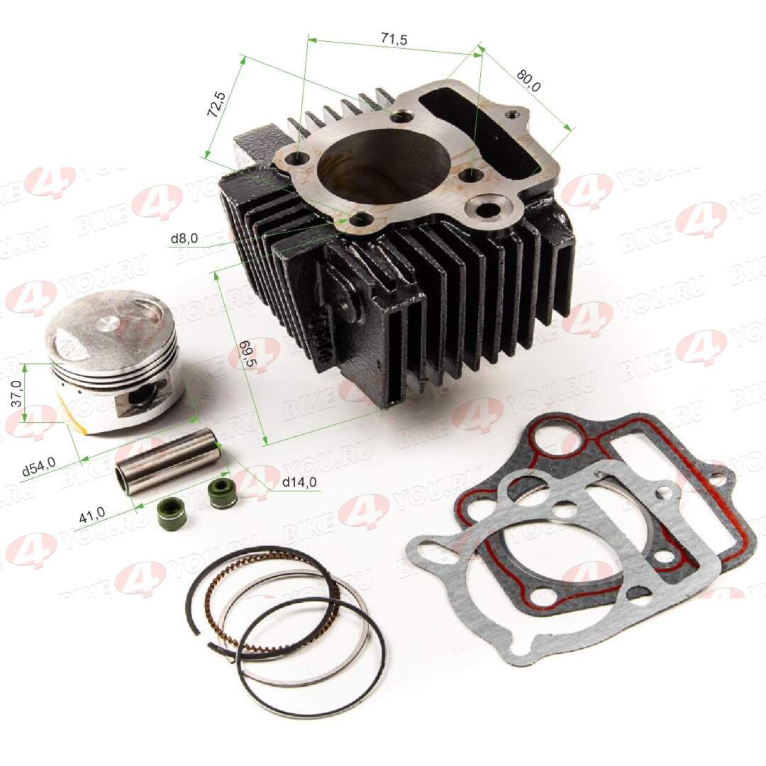 Цилиндро поршневая группа ( ЦПГ ) 154FMI 125см3..