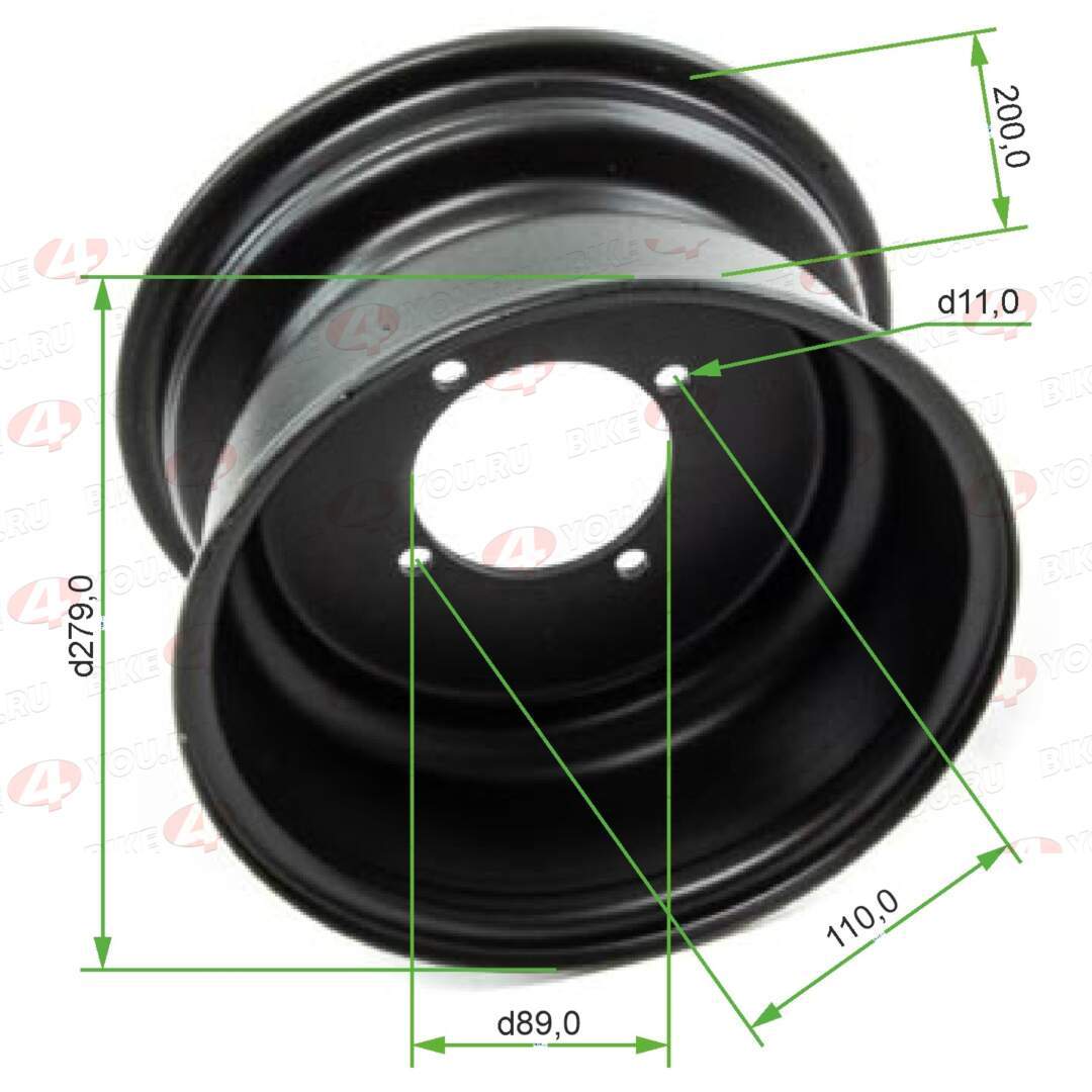 Обод задний 10" ATV SHARK 200
