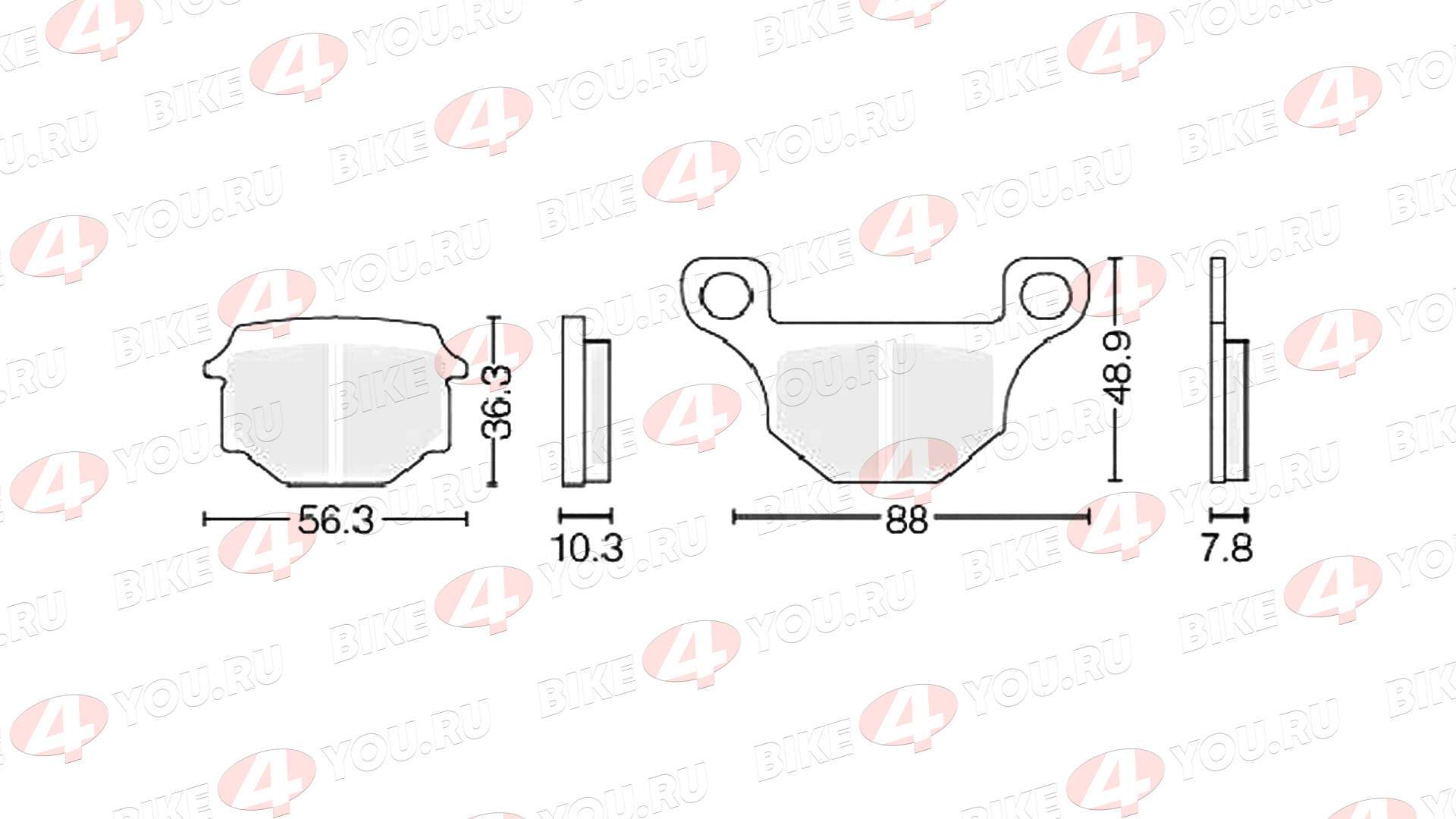 Колодки тормозные дисковые №18