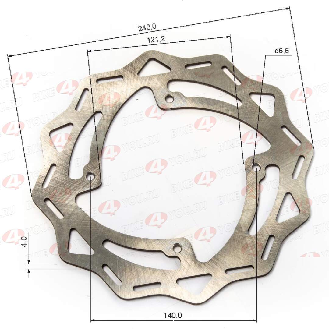 Диск тормозной задний ТТ250  240мм