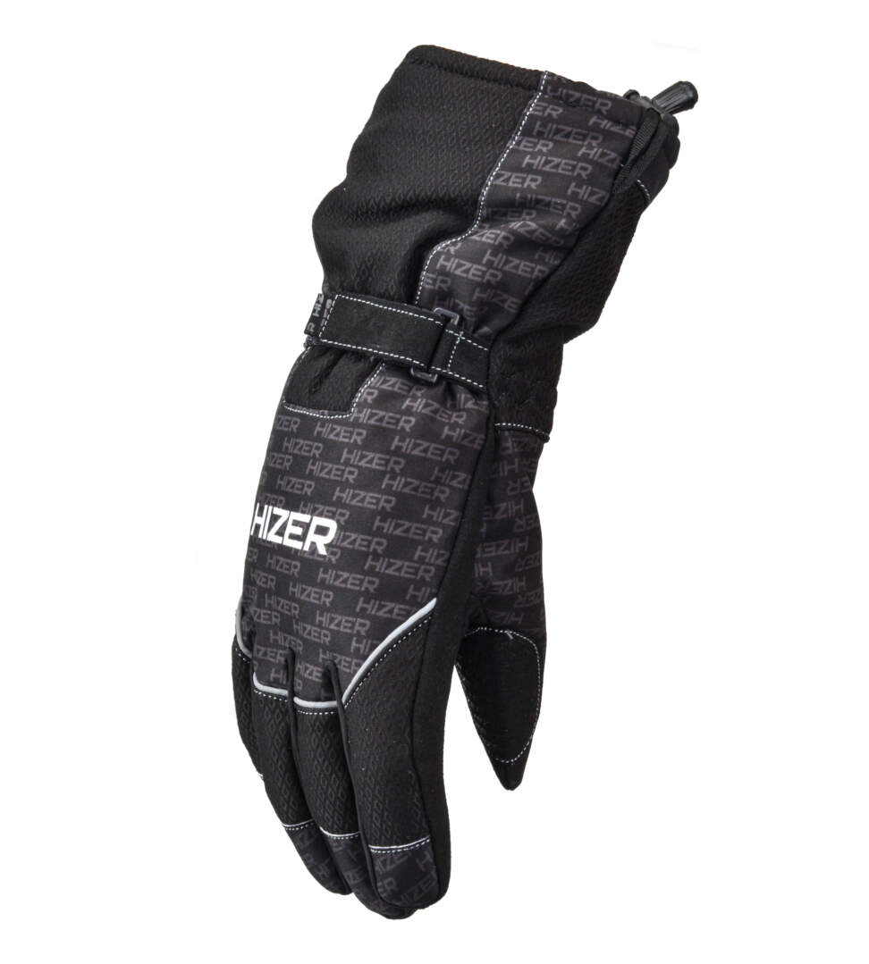 Перчатки для снегохода HIZER №2 black (L)