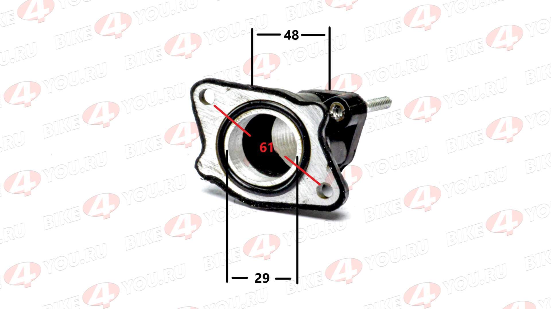 Патрубок впускной (металл) 156FMI (CG125D), 162FMJ-B (CG150D-B)