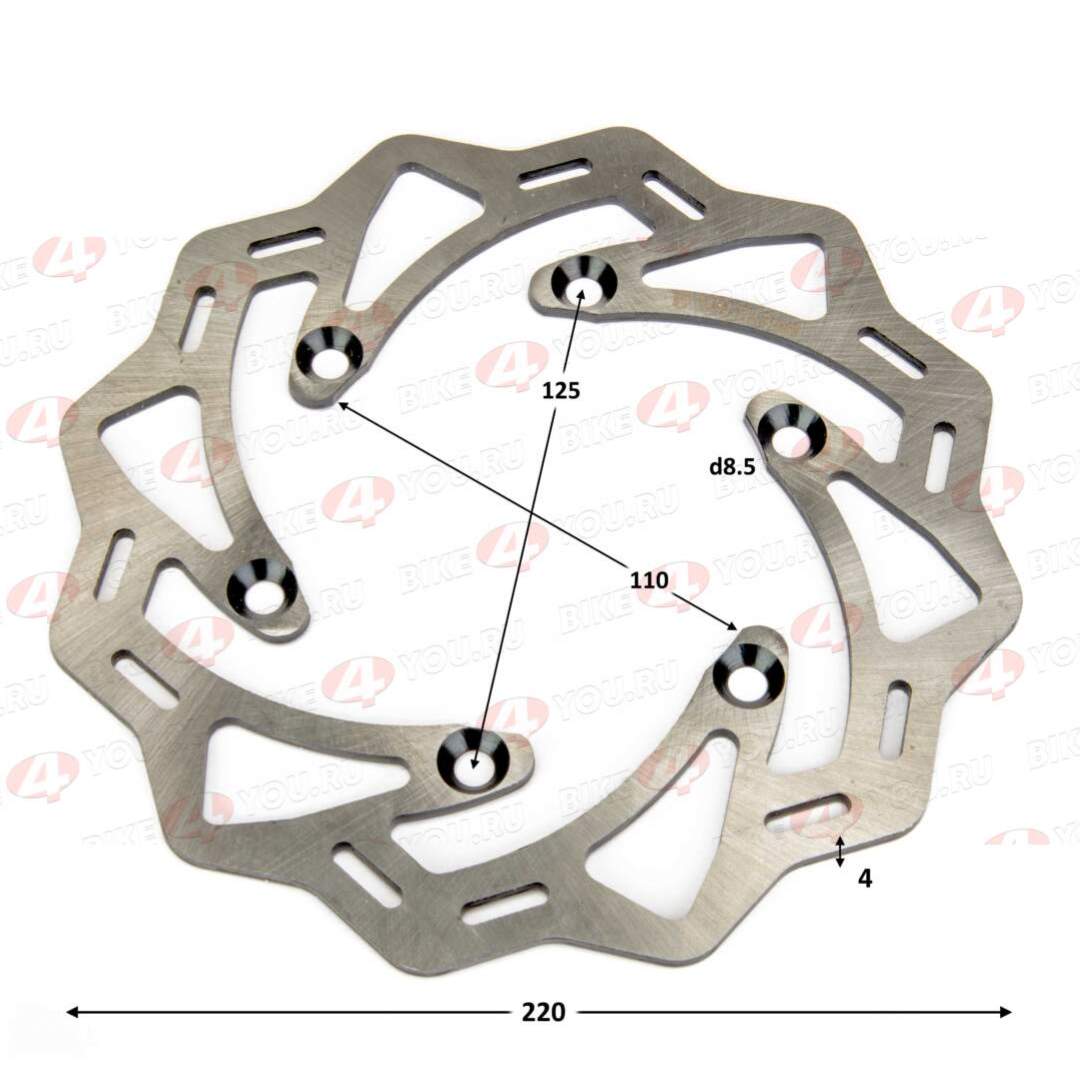 Диск тормозной задний  X3 250 220мм