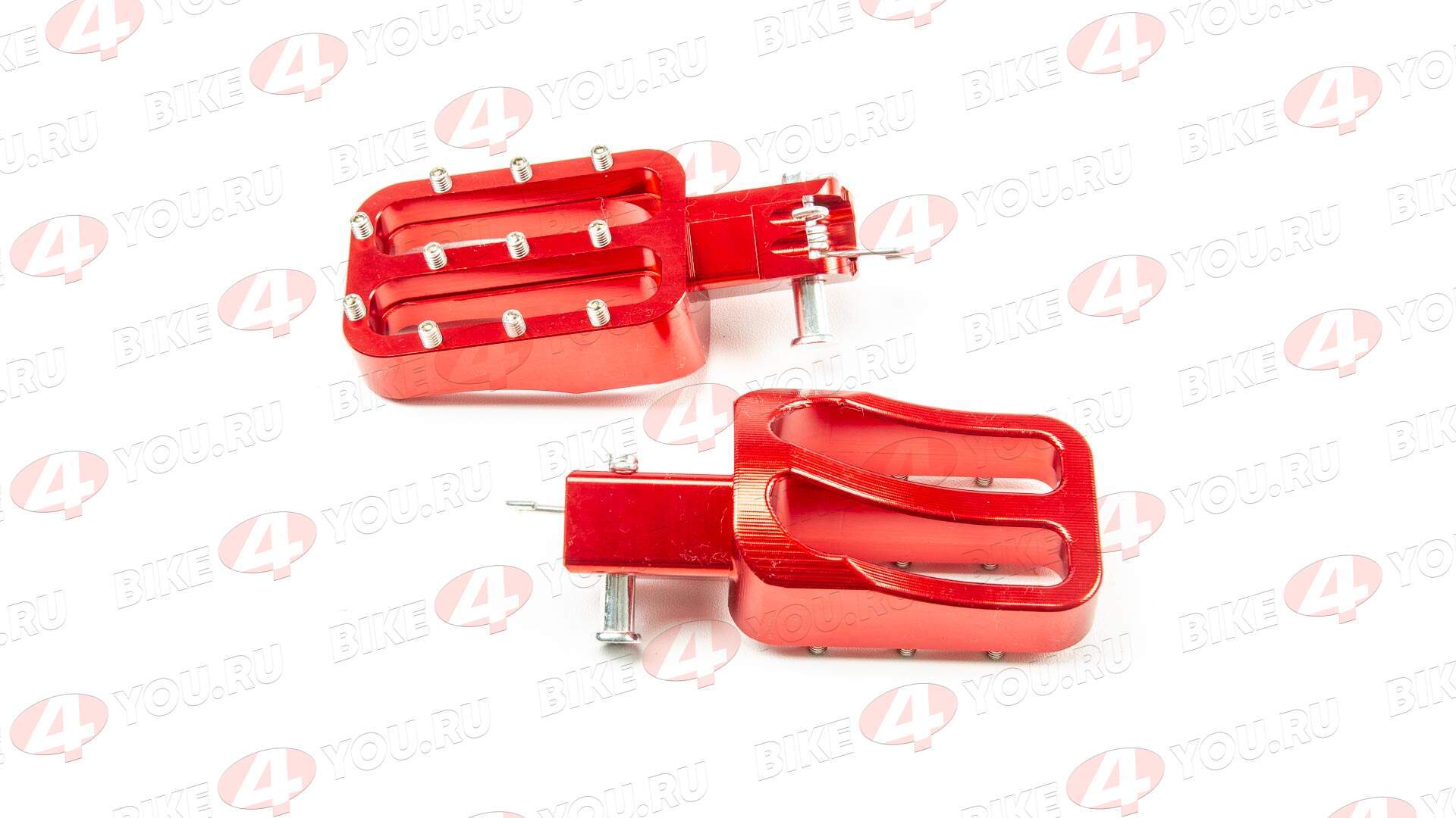 Подножки водителя кросс №2 CNC красные