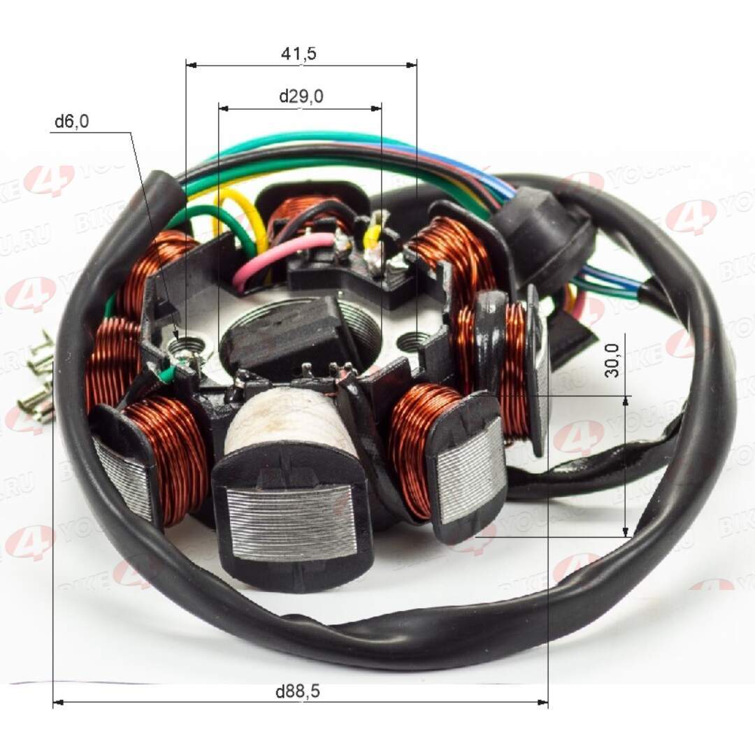 Статор генератора 166FMM,170FMM (NT250/CBB250)