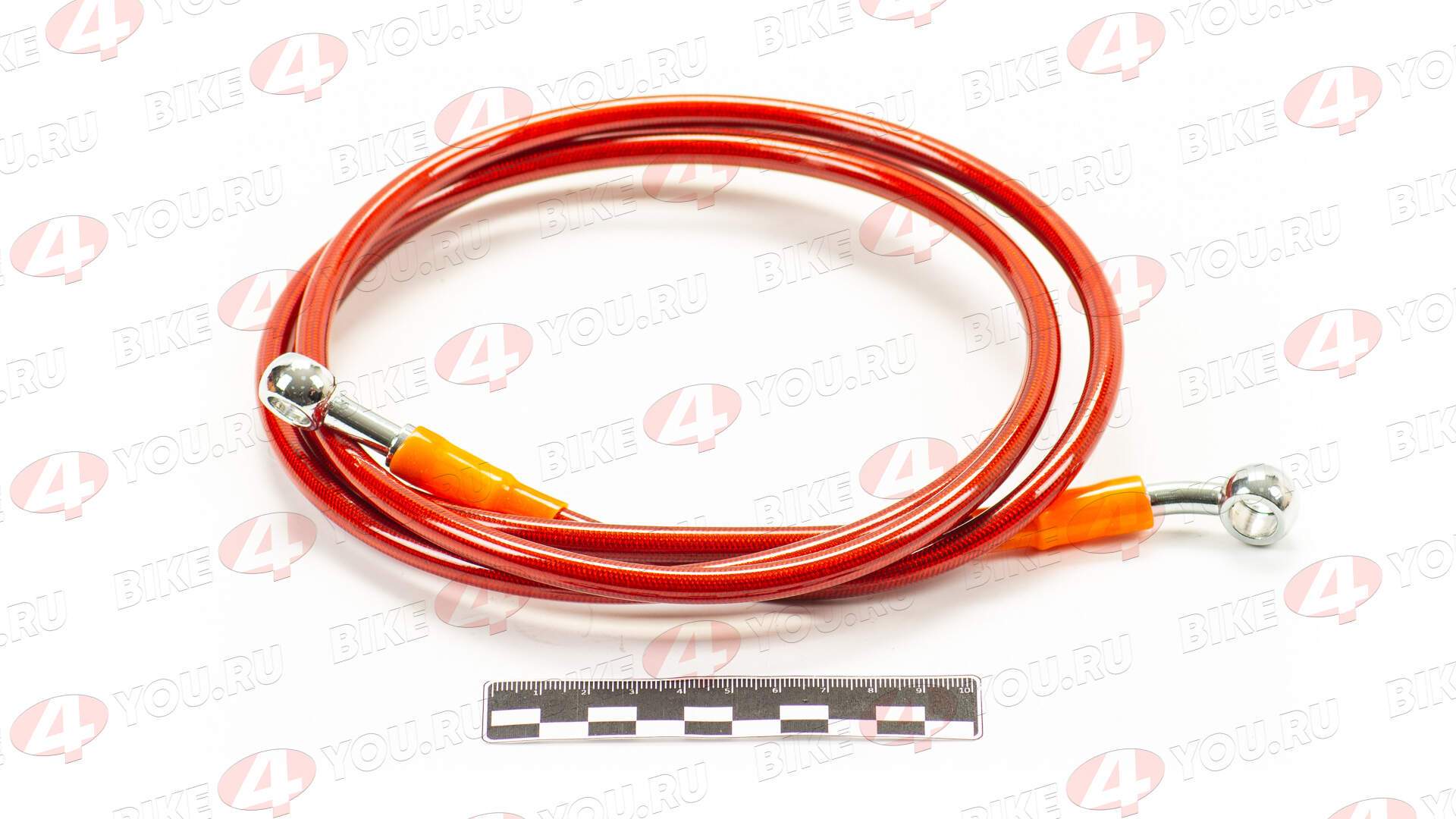 Шланг гидравлический тормозной (армированный) L=1700 d=10мм красный