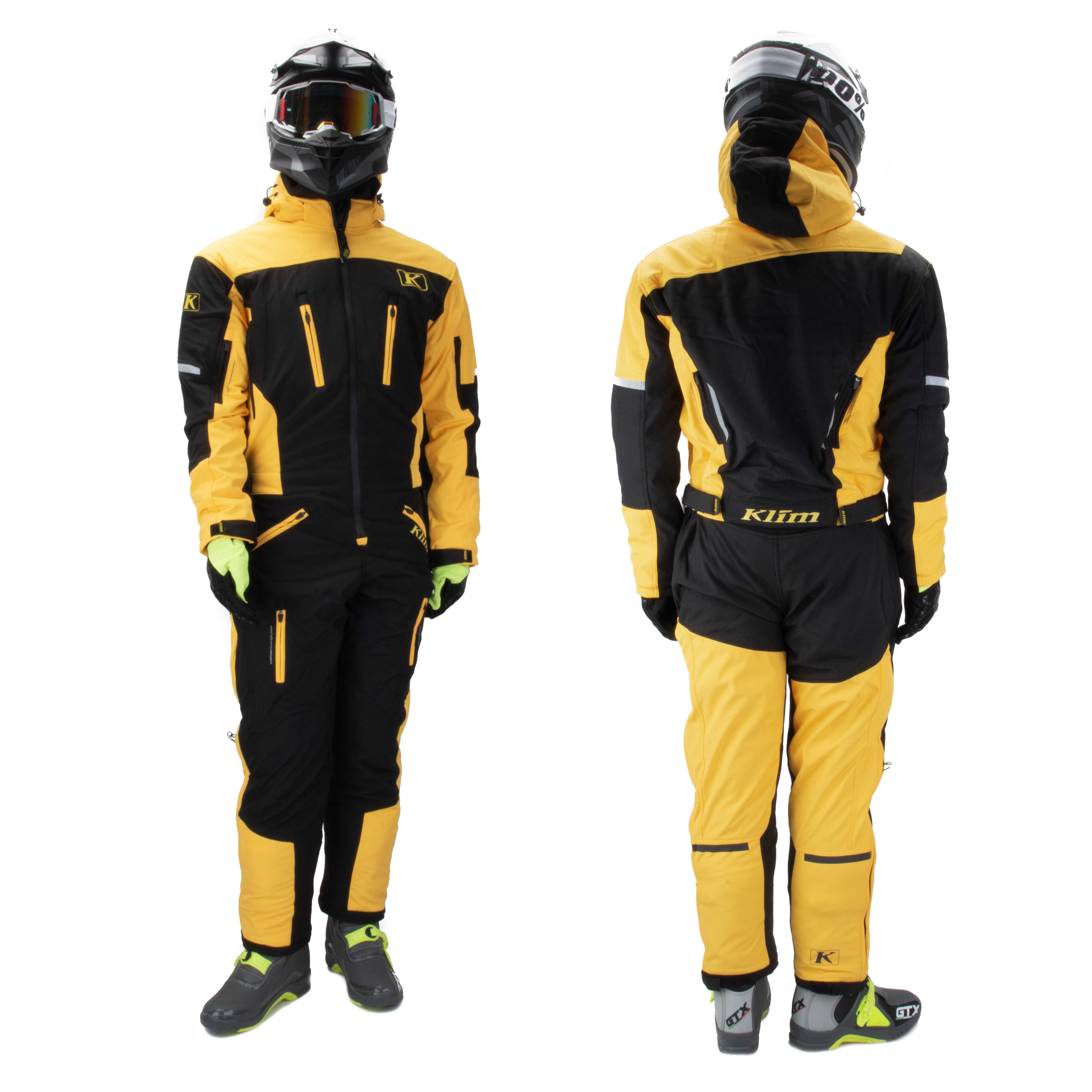 Комбинезон для снегохода KLIM №3 yellow (текстиль) (S)