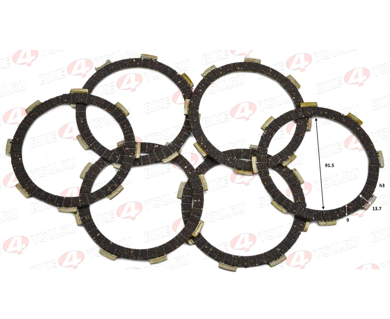 Диски сцепления 167FML (CG200-B)