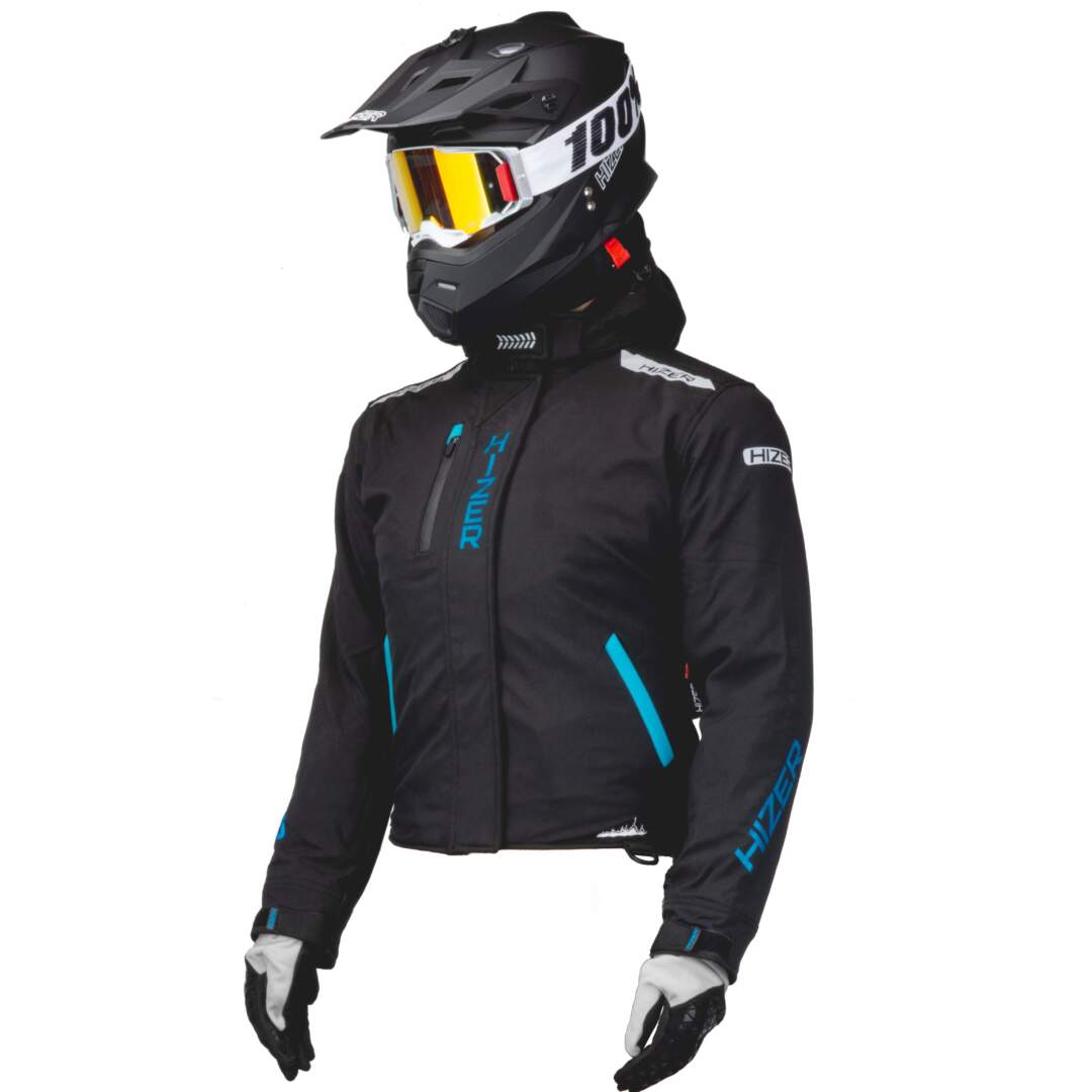 Куртка для снегохода (женская) HIZER №3 black (текстиль) (XL)