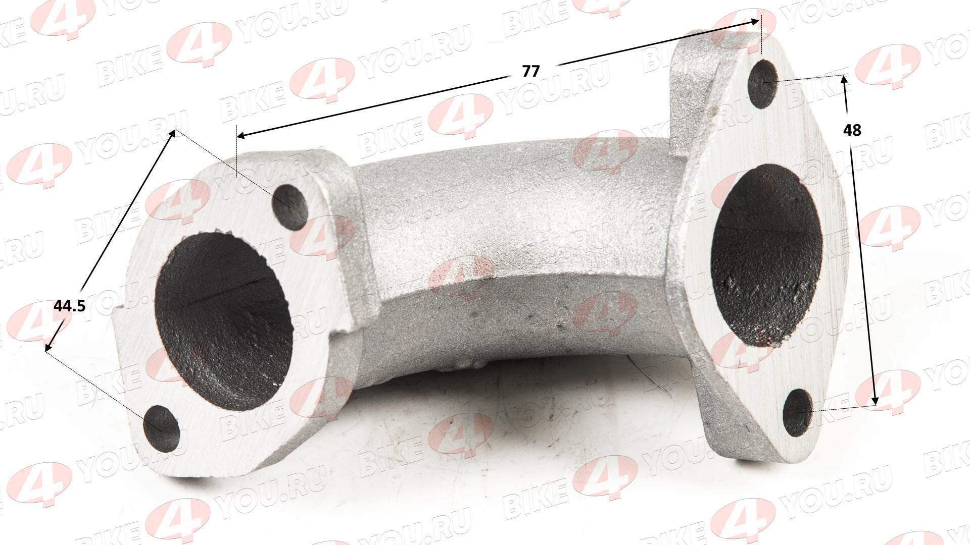 Патрубок карбюратора №2 26мм металл 110-160см3