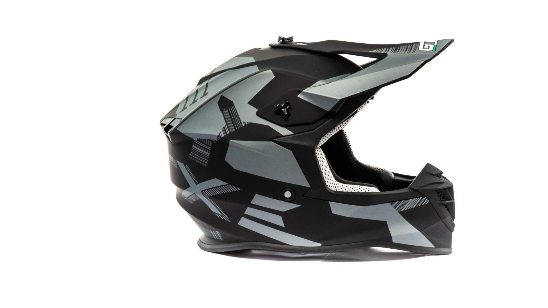 Шлем мото кроссовый GTX 633 №7 (S) BLACK/GREY