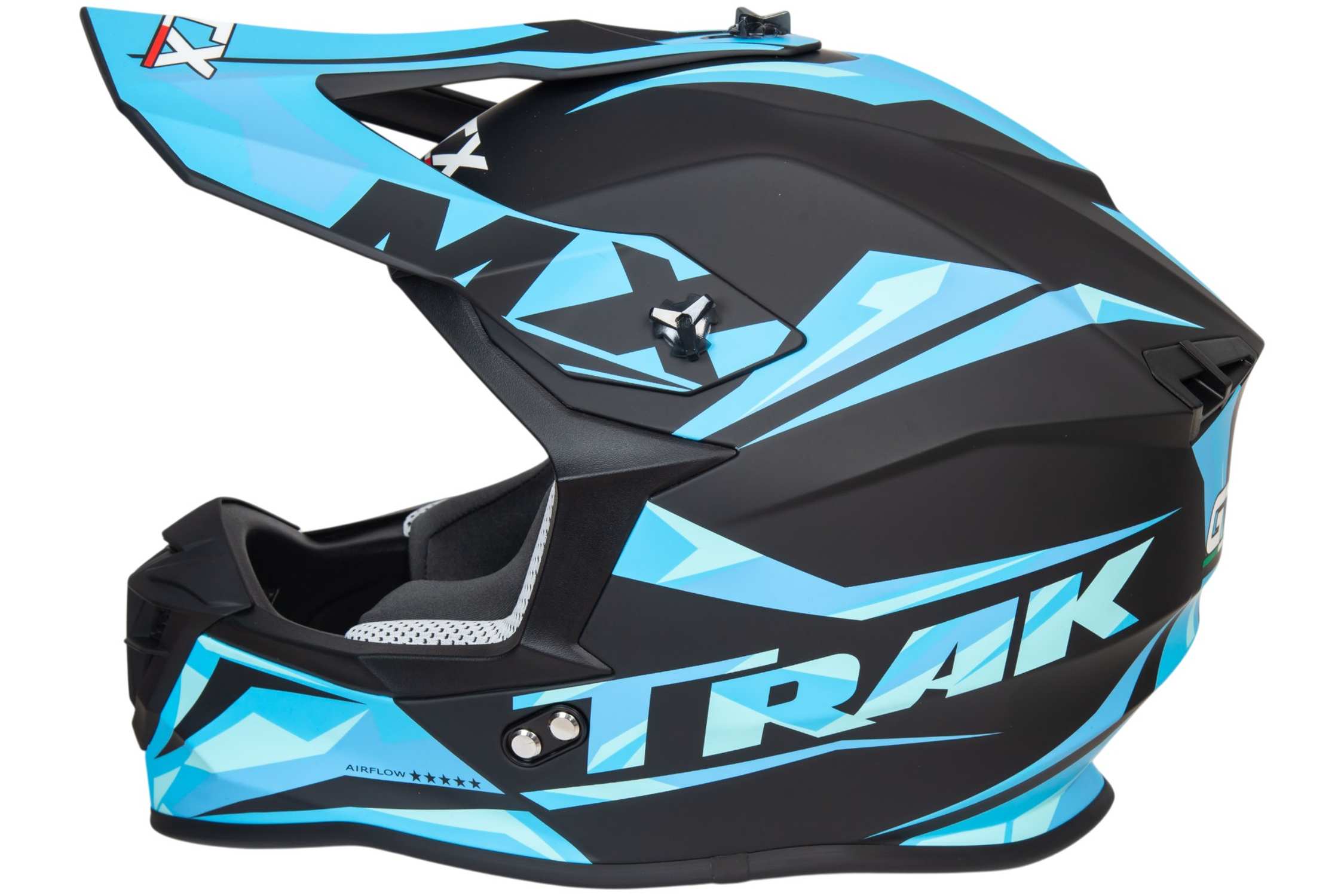 Шлем мото кроссовый GTX 633 №4 (XL) BLACK/BLUE