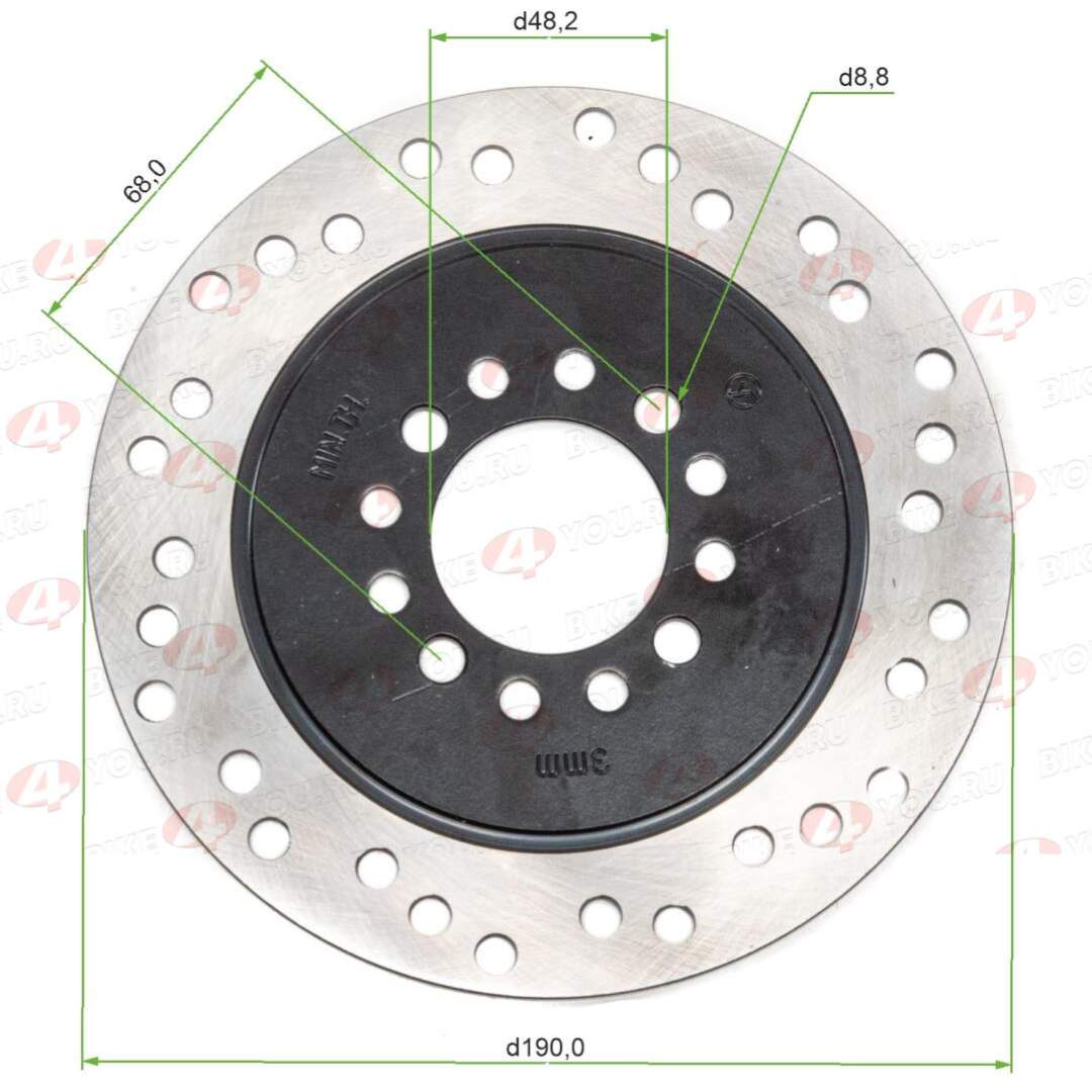 Диск тормозной задний (190) ATV COYOTE/WILD
