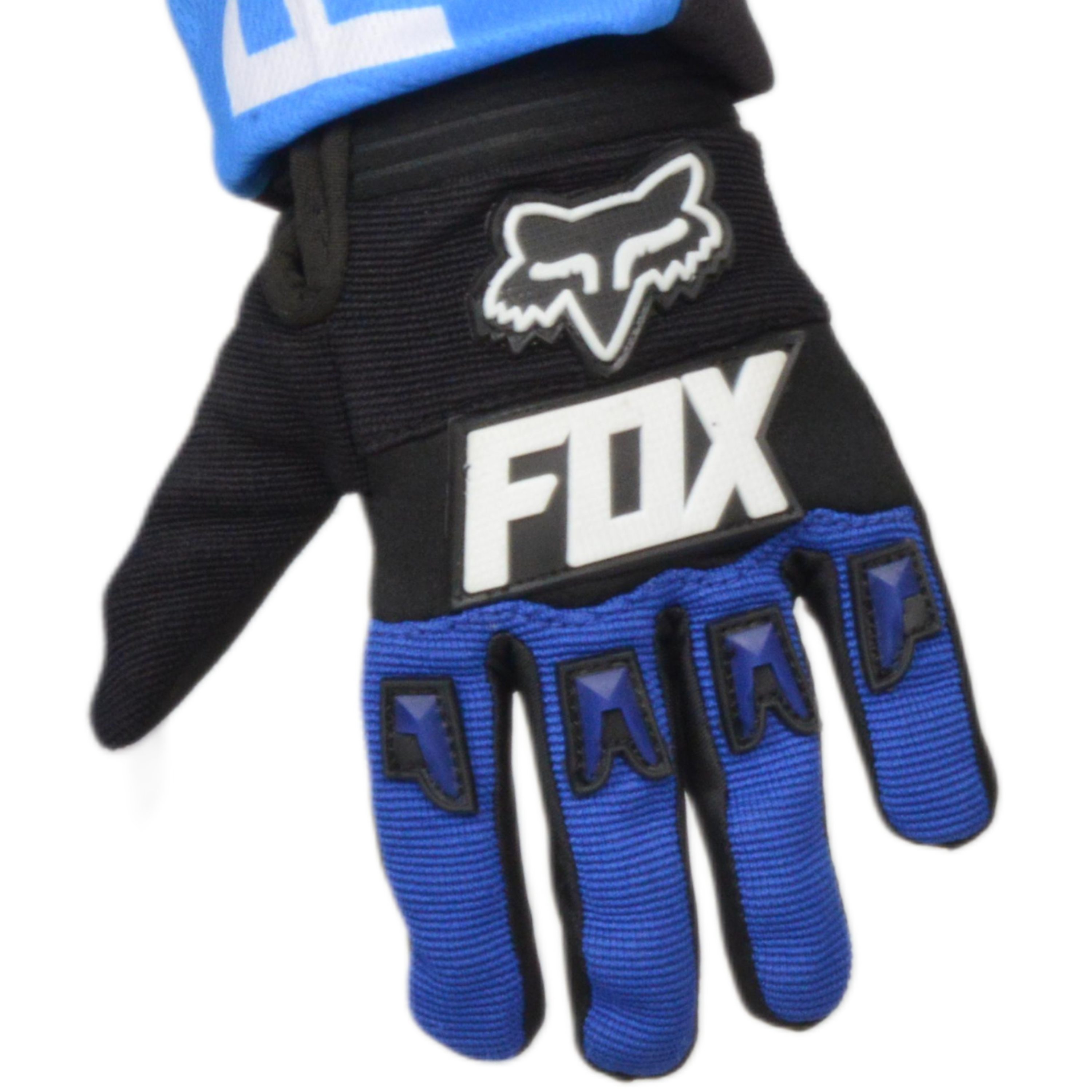 Перчатки мото (детские) FOX №3 Black/Blue (16 см/8-9 лет) мотокросс
