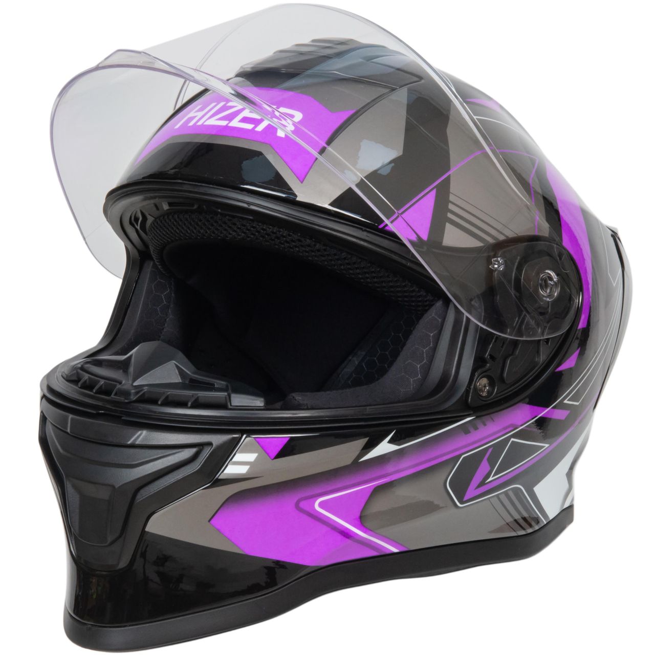 Шлем мото интеграл HIZER J5325 №1 (L) blue