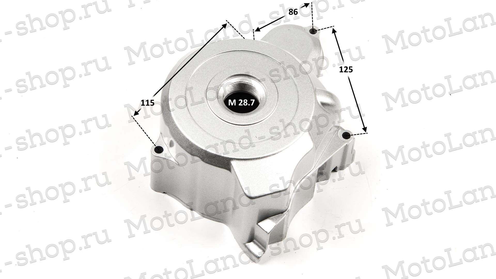 Крышка картера левая 139FMB, 147FMH, 152FMH, 153FMH 50-110см3 (статор 2 катушки)