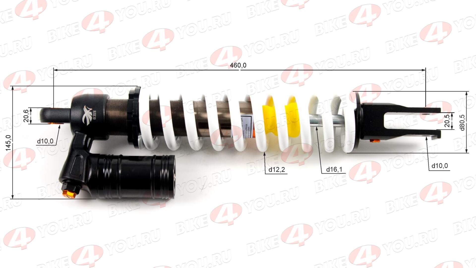 Амортизатор L=460 центральный №3 с бачком