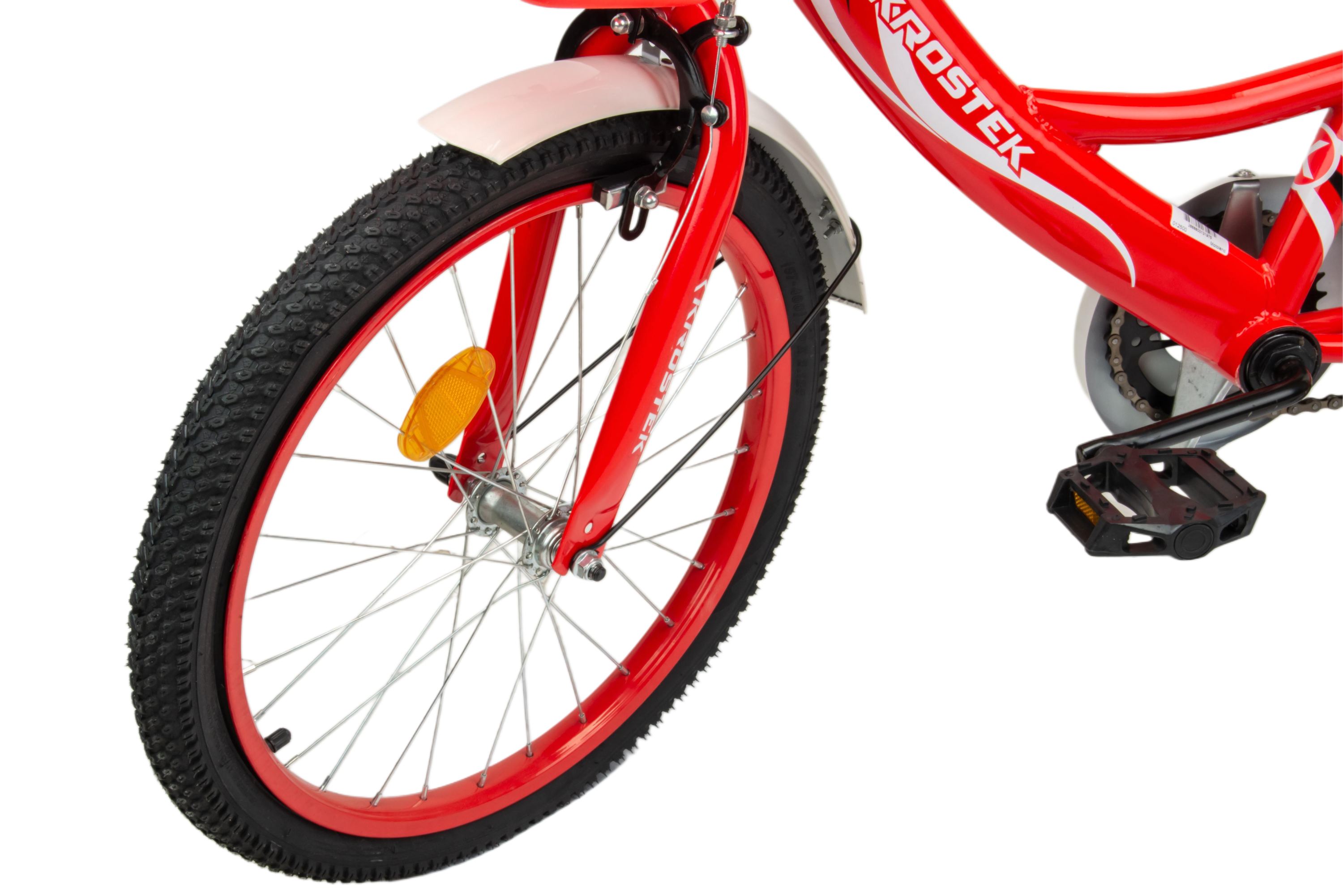 Велосипед 20" KROSTEK WAKE (красный)