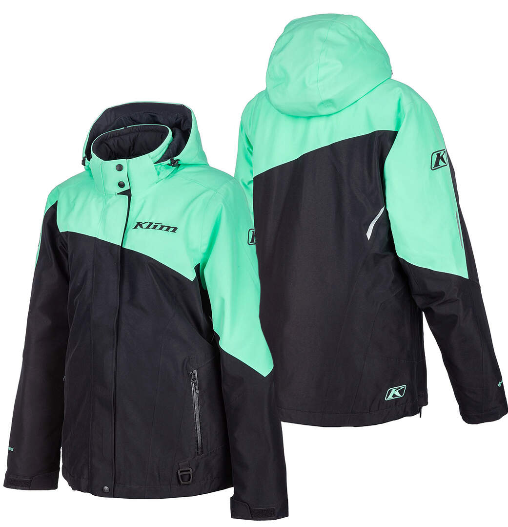 Куртка для снегохода (женская) KLIM ALLURE №4 black-green (текстиль) (M)
