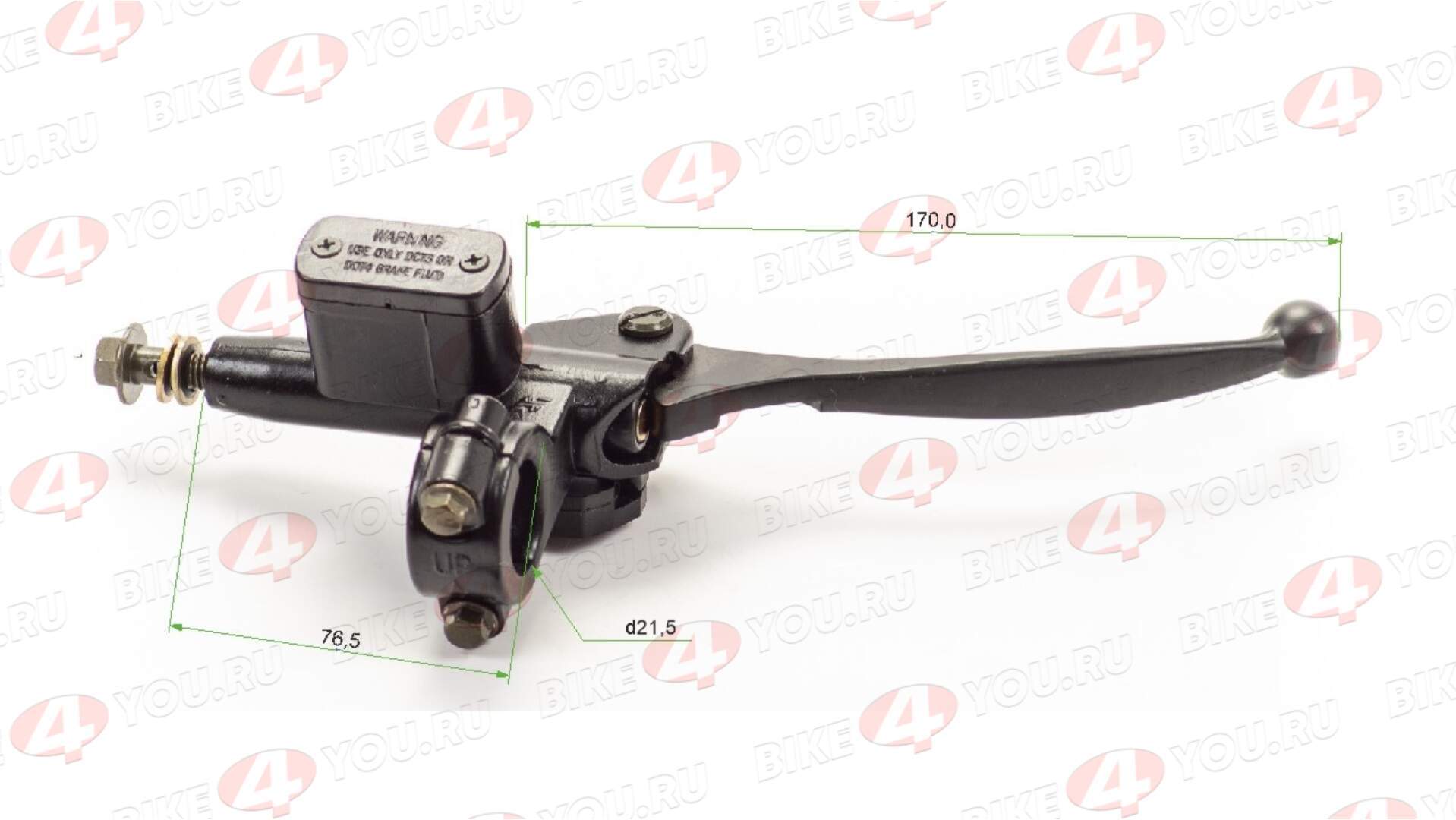 Главный тормозной цилиндр (передний) в сборе с рычагом TTR125