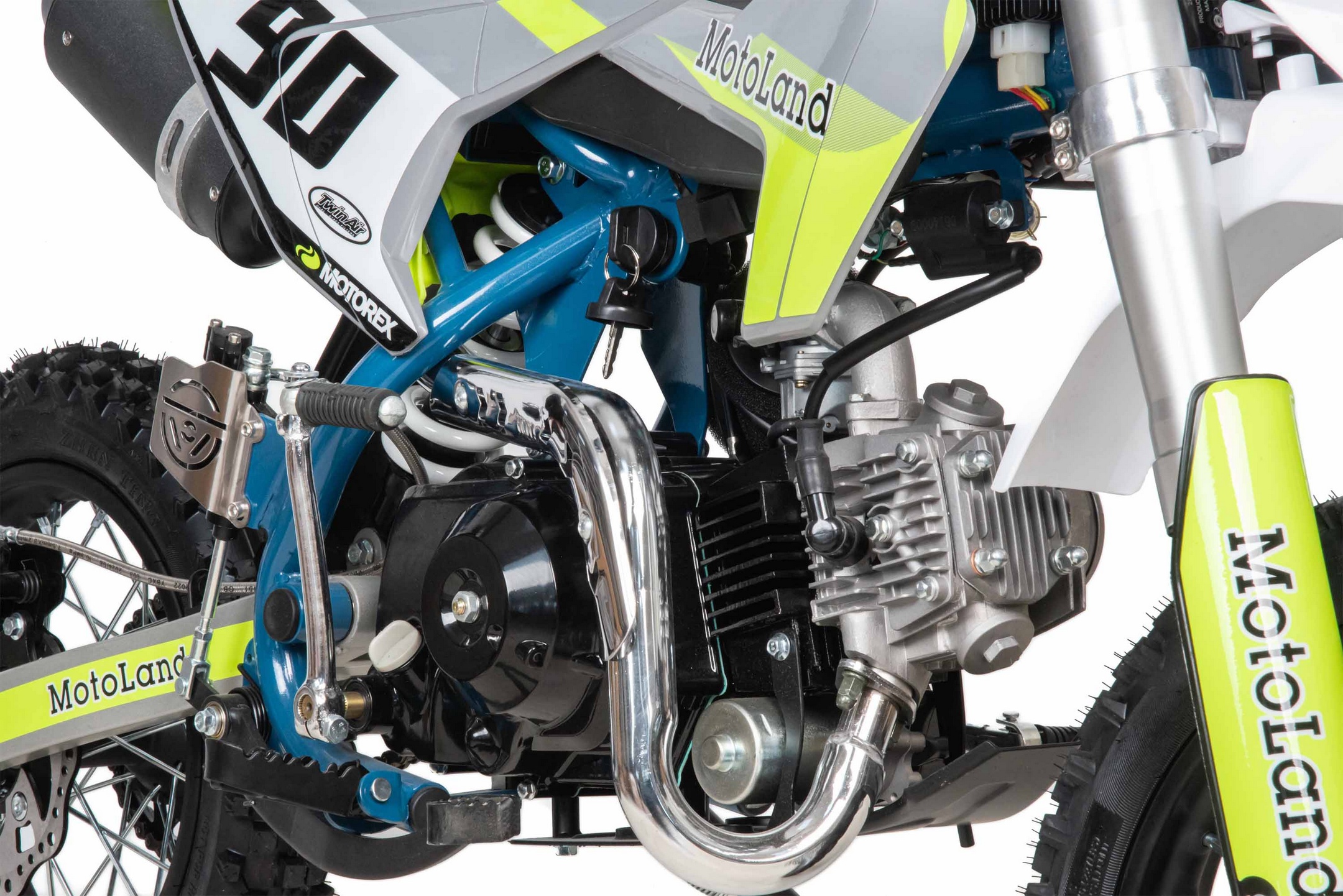 Питбайк  Motoland TCX125 E 14/12 +фара зеленый