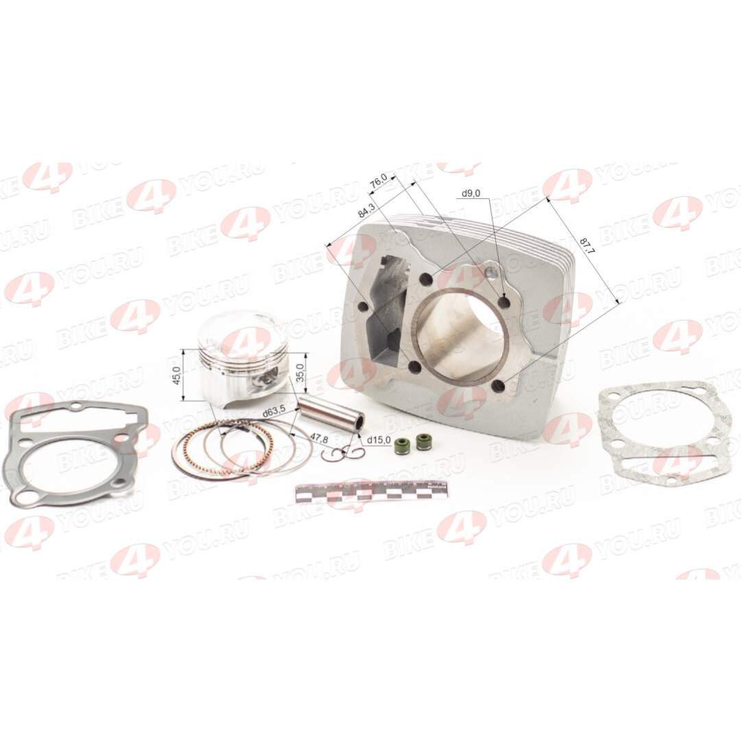 Цилиндро поршневая группа ( ЦПГ ) 163FML-2 (CB200-C) d=63.5