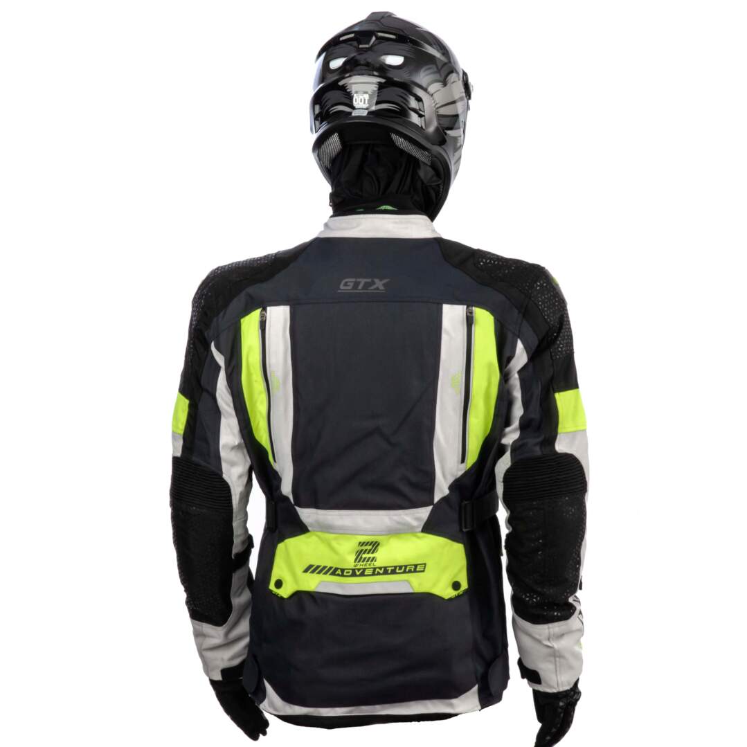 Куртка мотоциклетная (текстиль) GTX EJ-2402 BLACK/LIGHT GREY/NAVY (S)
