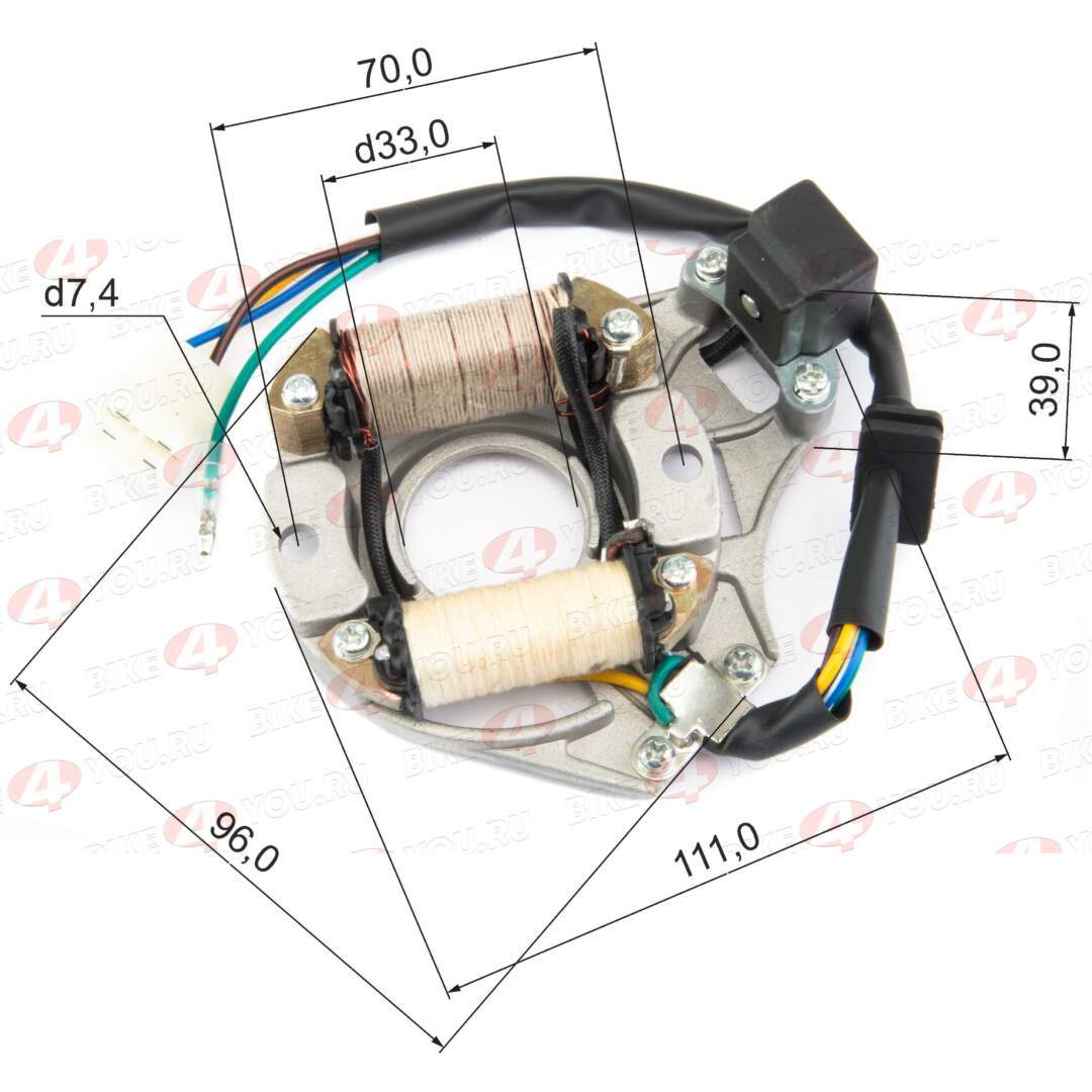 Статор генератора 147FMH 70см3 X-TECH