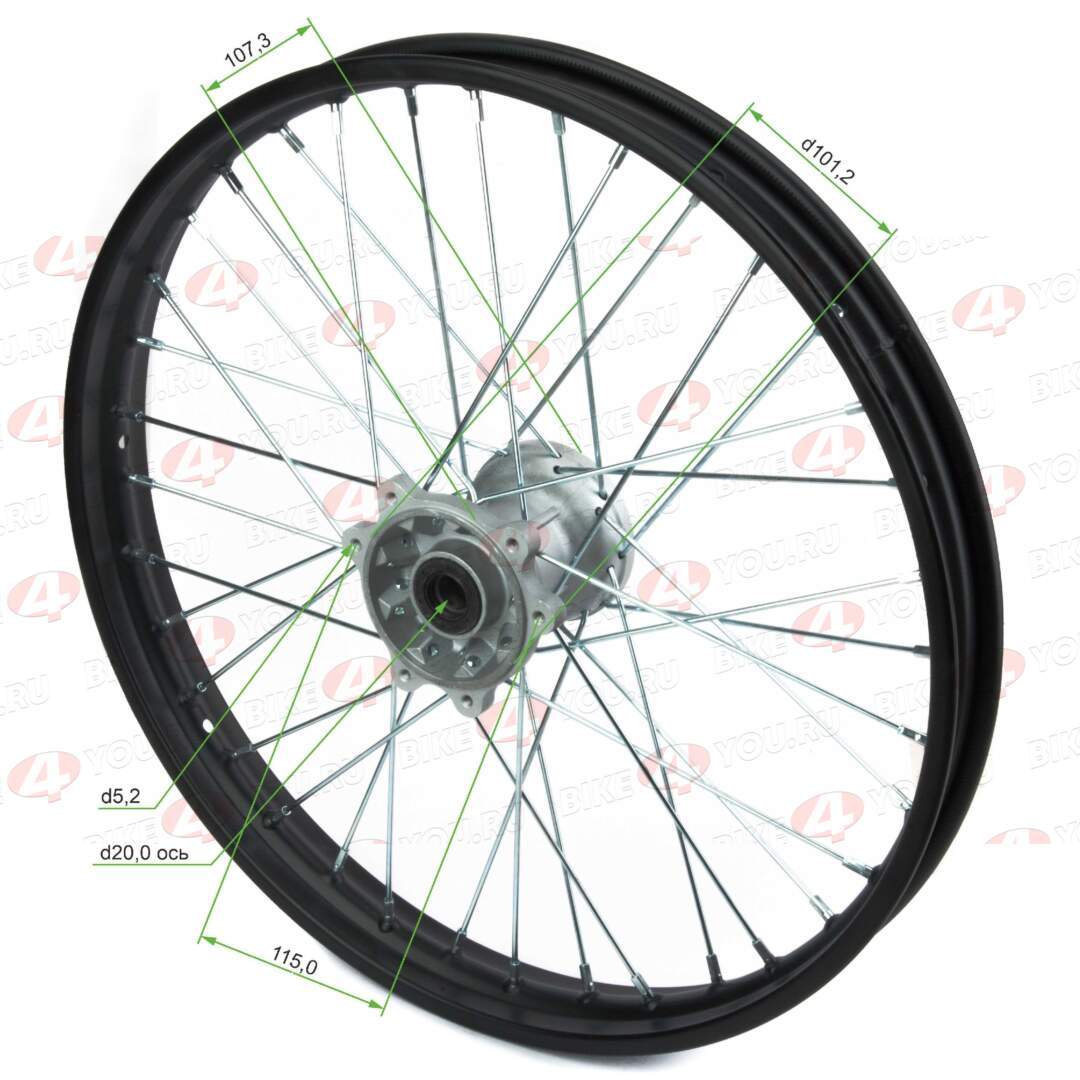 Обод передний 1.6x21 / RMZ 250 (п/диск 6х119х101)