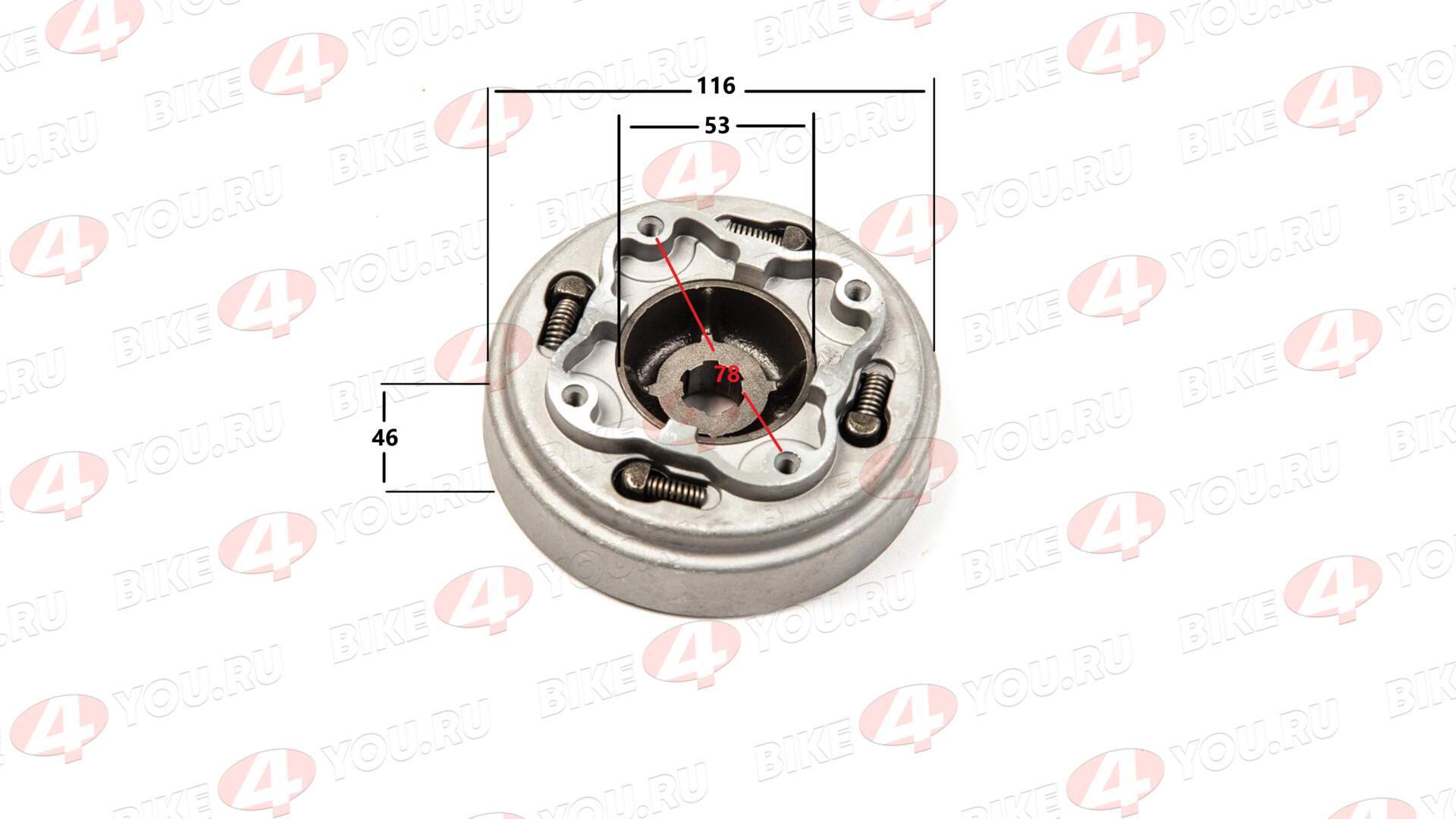 Барабан сцепления в сборе 139FMB,147FMH 50-70см3 (механика) 