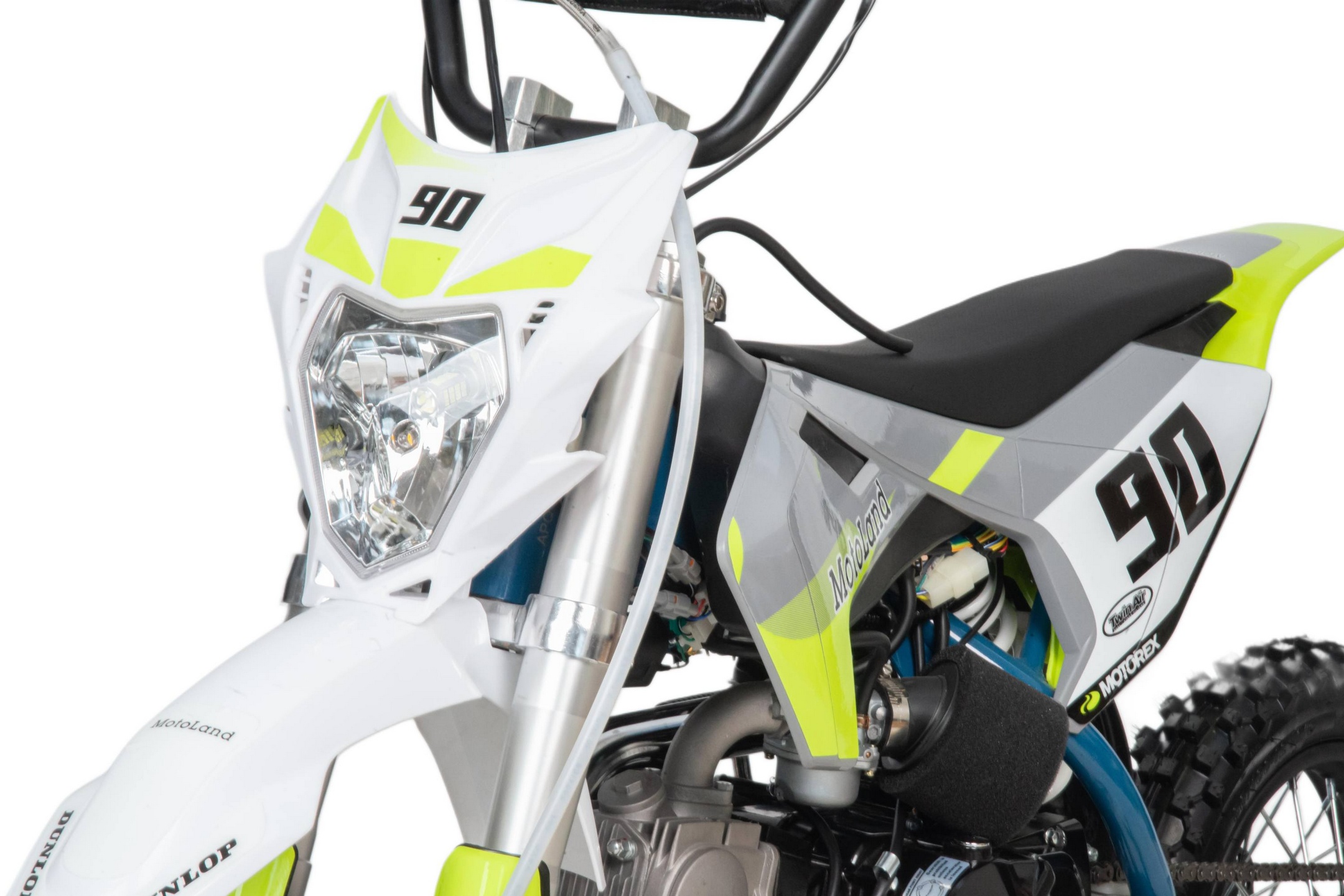 Питбайк  Motoland TCX125 E 14/12 +фара зеленый