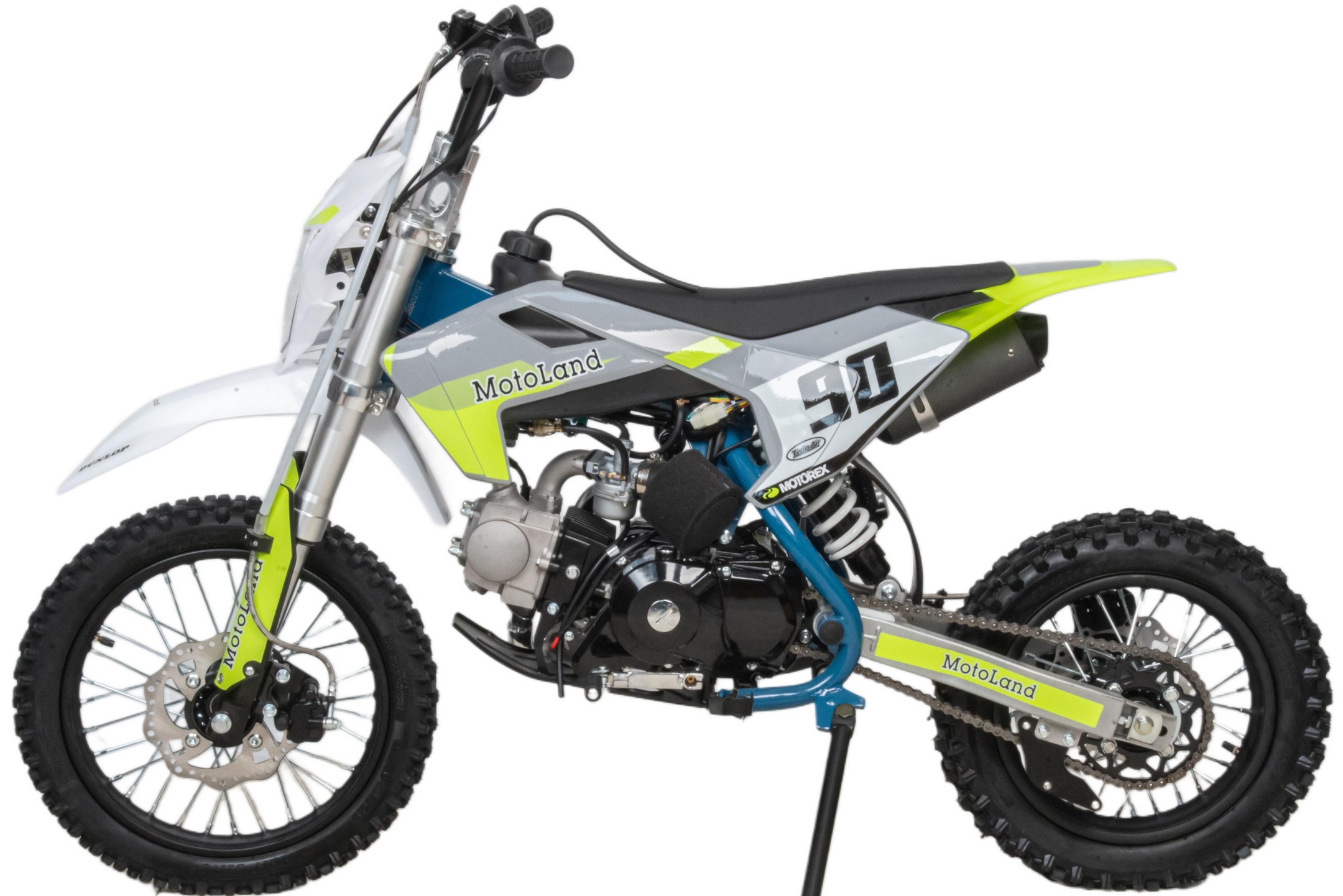 Питбайк  Motoland TCX125 E 14/12 +фара зеленый