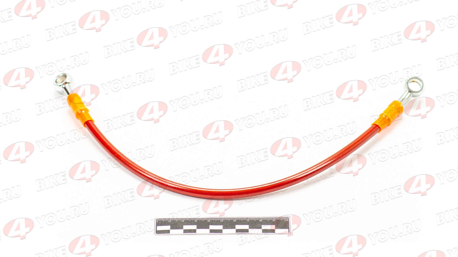 Шланг гидравлический тормозной (армированный) L= 400 d=10мм красный