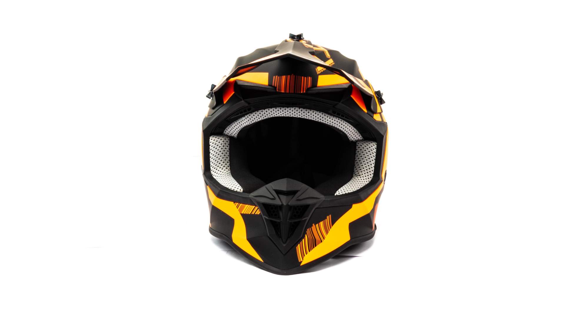 Шлем мото кроссовый GTX 633 №5 (M) BLACK/FLUO ORANGE