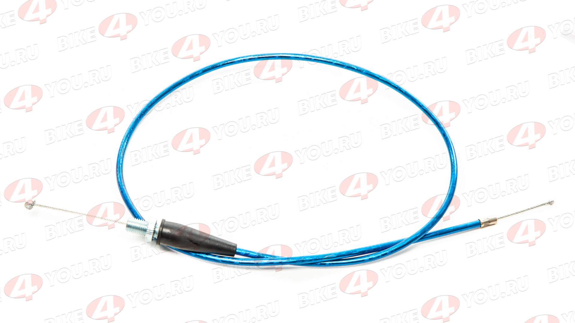 Трос газа 970мм синий