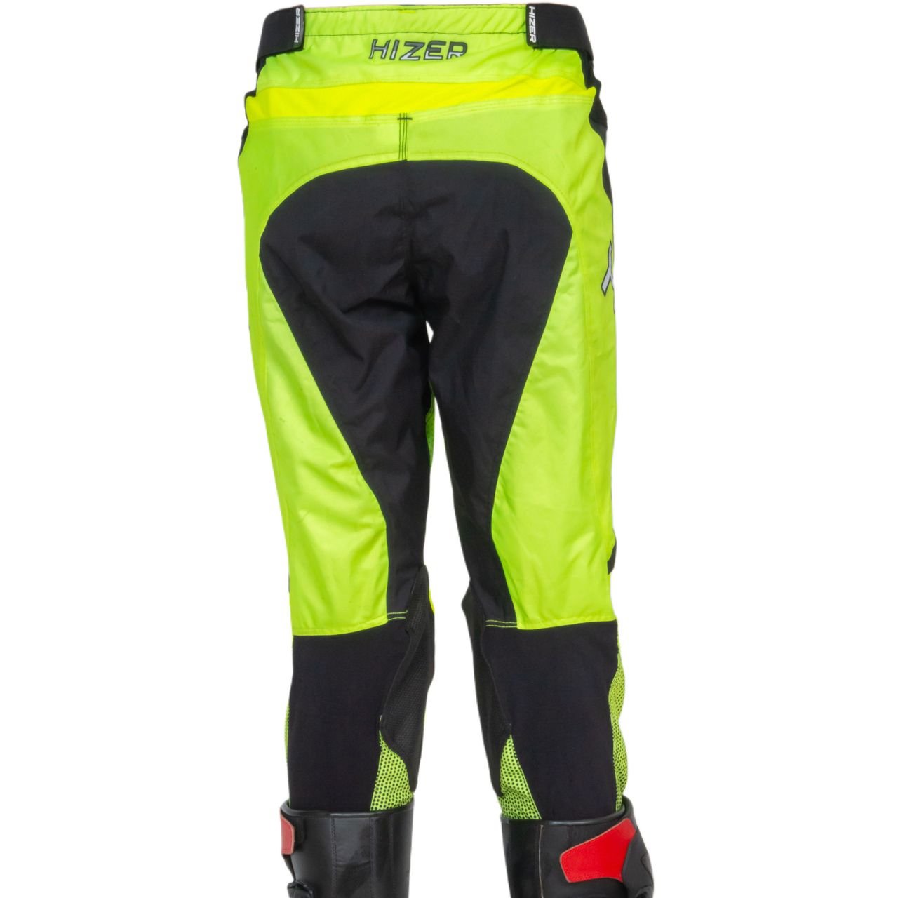 Штаны для мотокросса HIZER / Neon-Green/White (M)